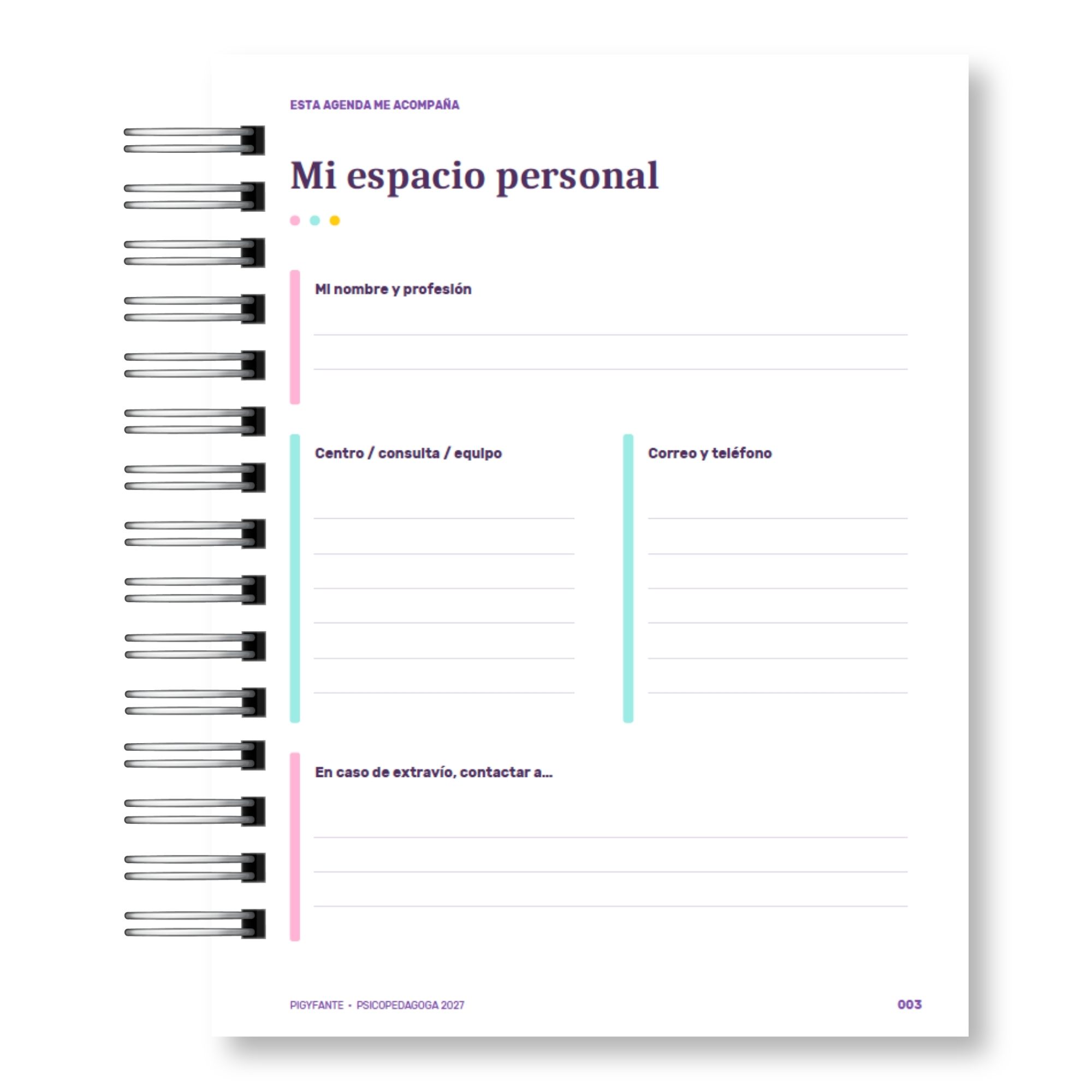 Agenda Psicopedagoga  – Edición Ilustrada e Integrada  3