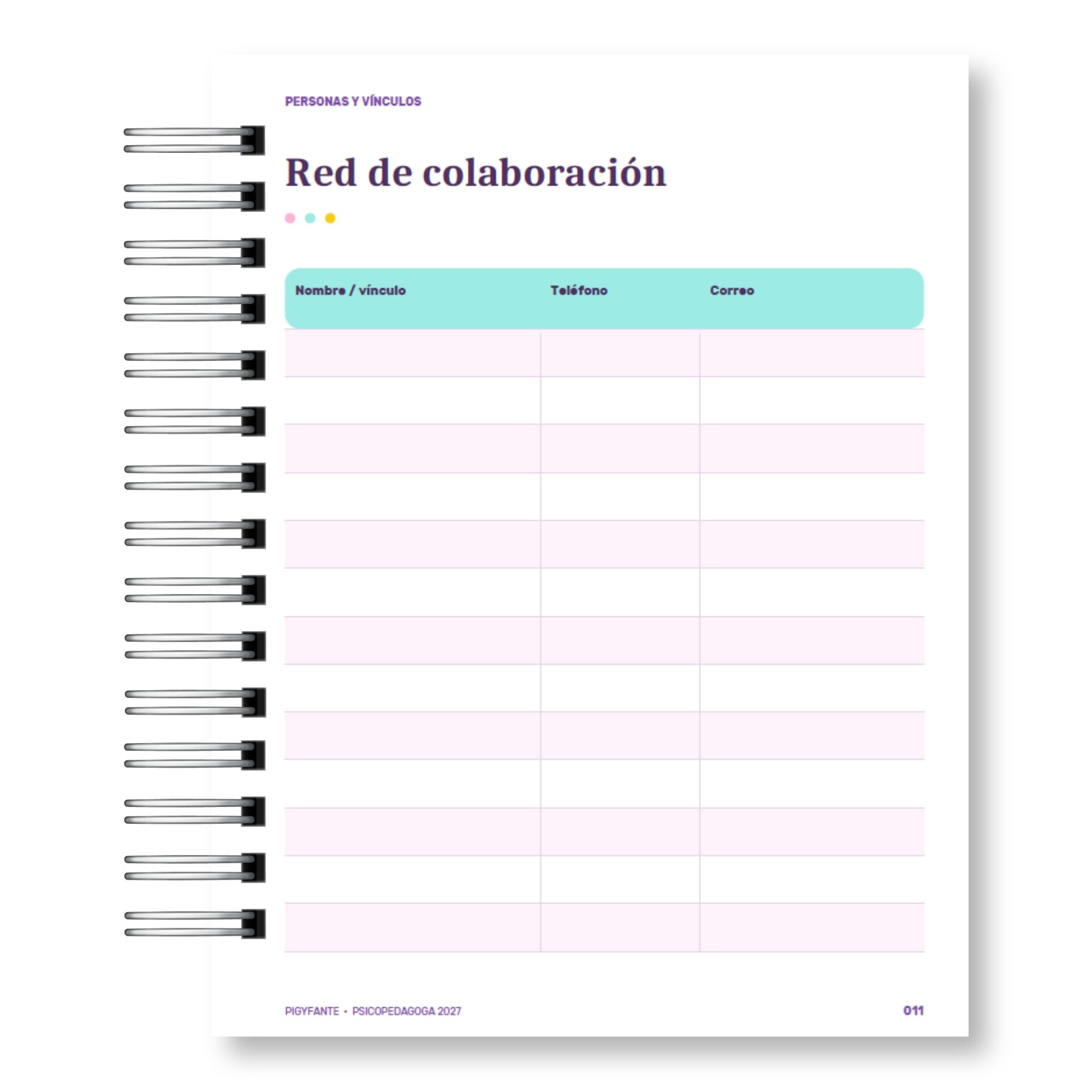 Agenda Psicopedagoga  – Edición Ilustrada e Integrada  7