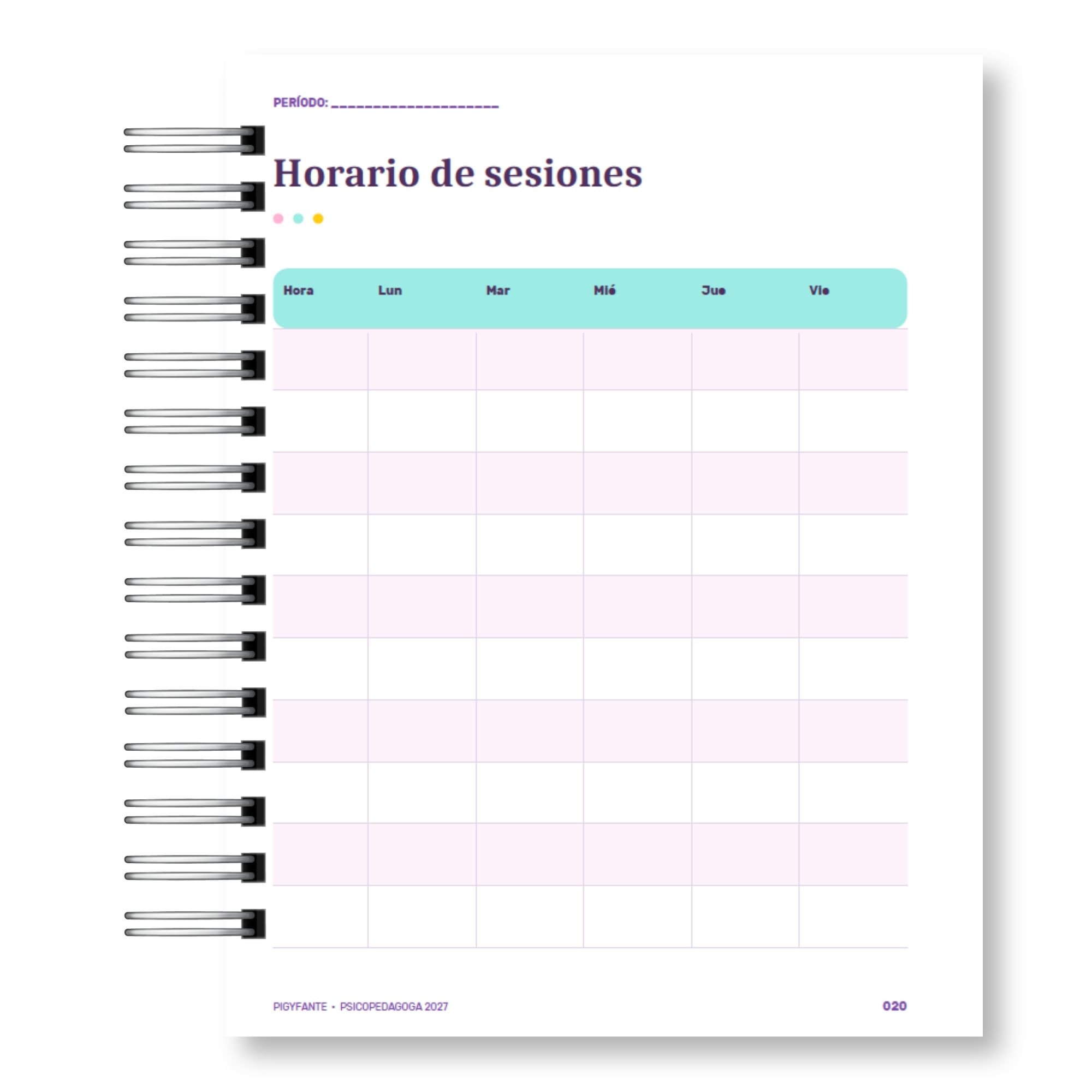 Agenda Psicopedagoga  – Edición Ilustrada e Integrada  9
