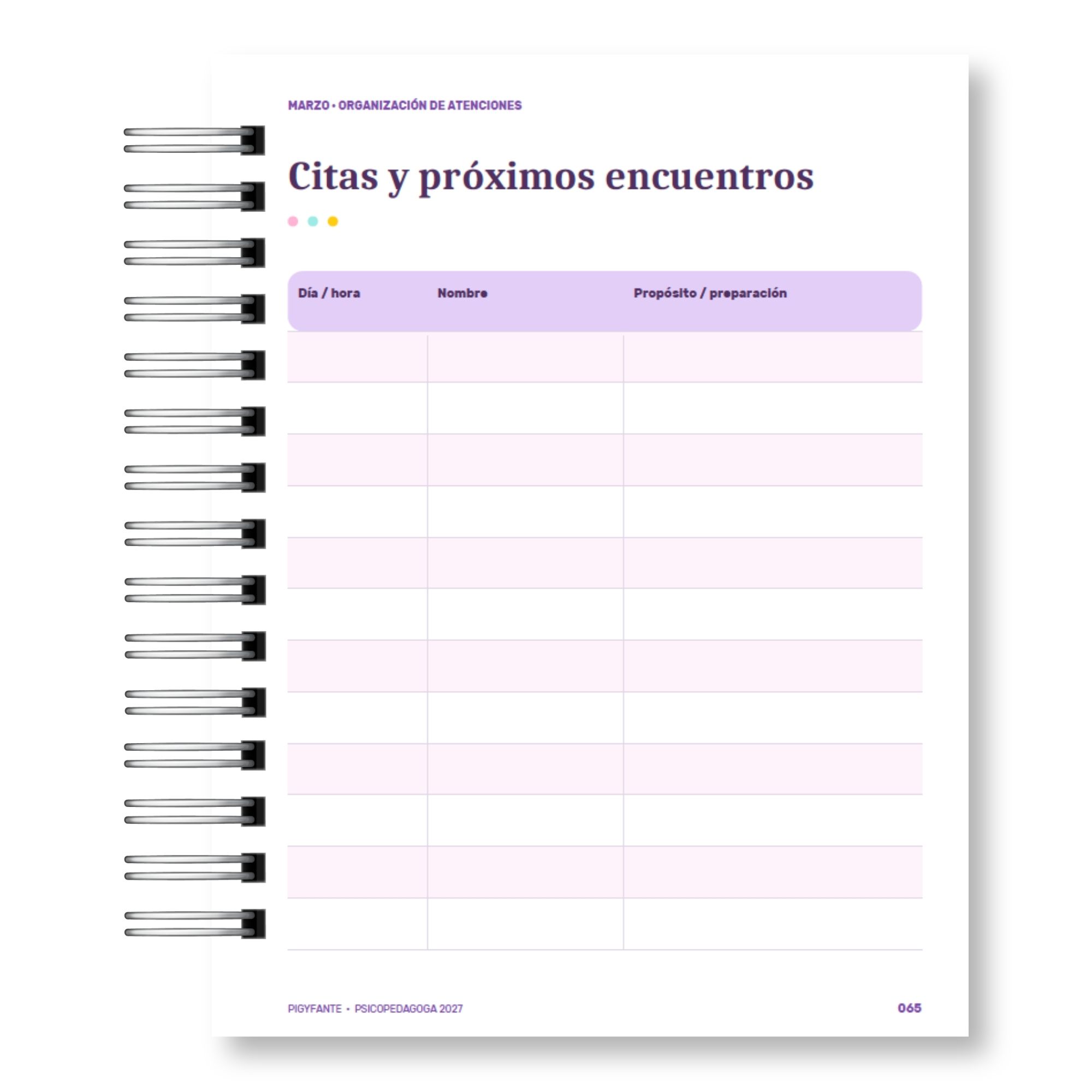 Agenda Psicopedagoga  – Edición Ilustrada e Integrada  8