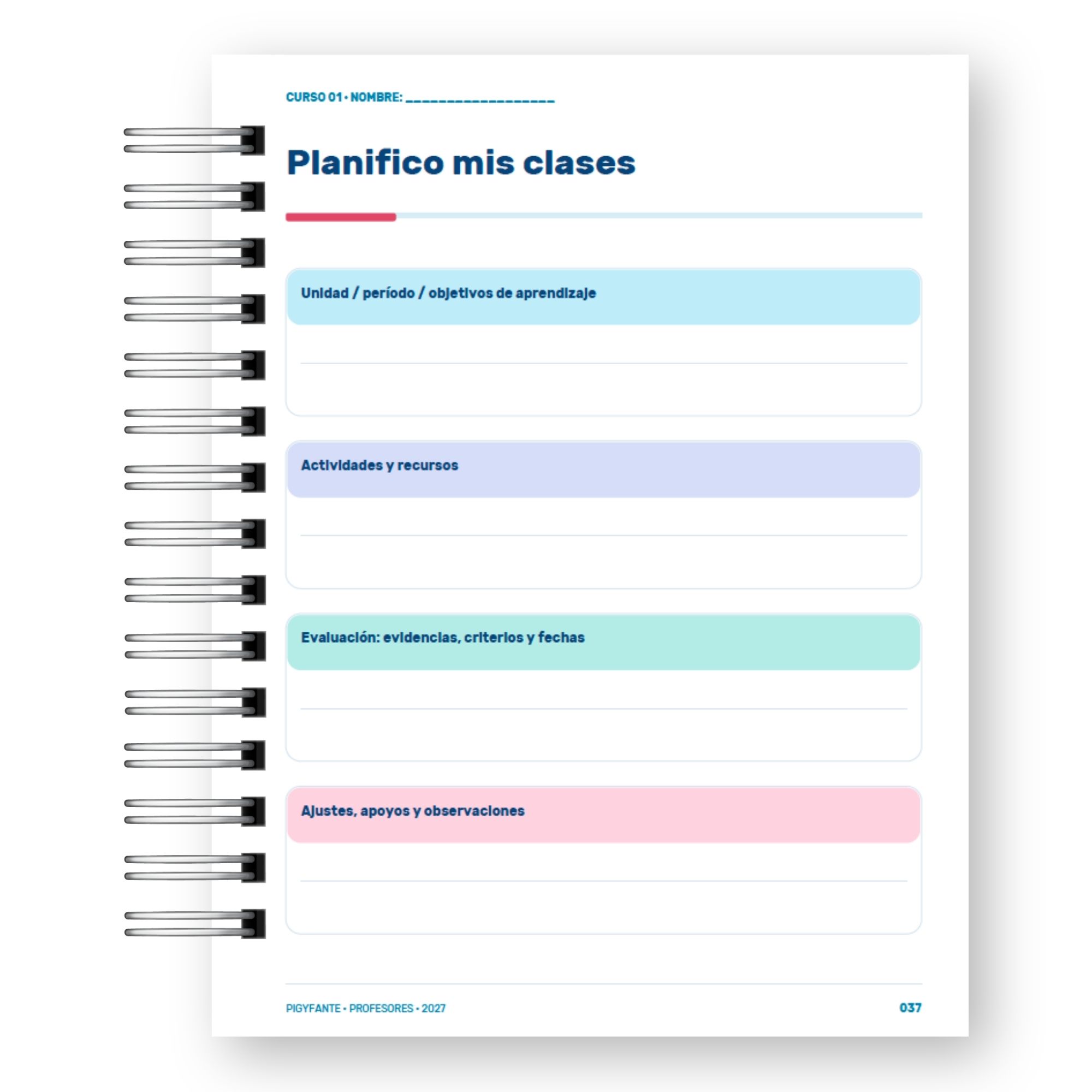 Agenda Profesora  – Edición Ilustrada  y Vocación Docente  10