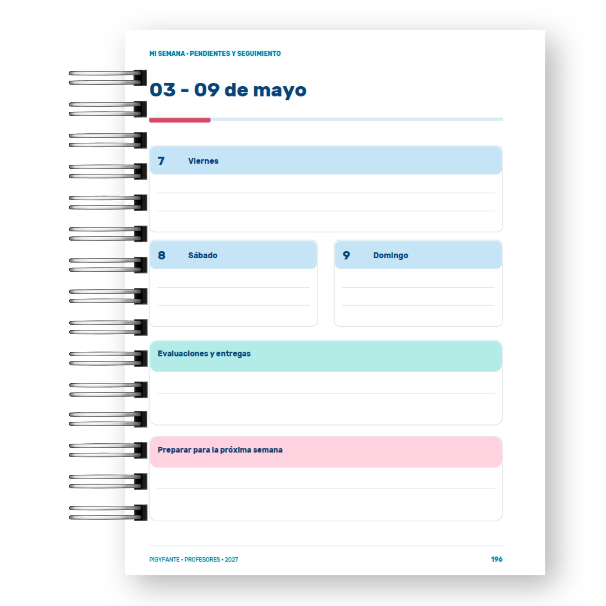 Agenda Profesora  – Edición Ilustrada  y Vocación Docente  17
