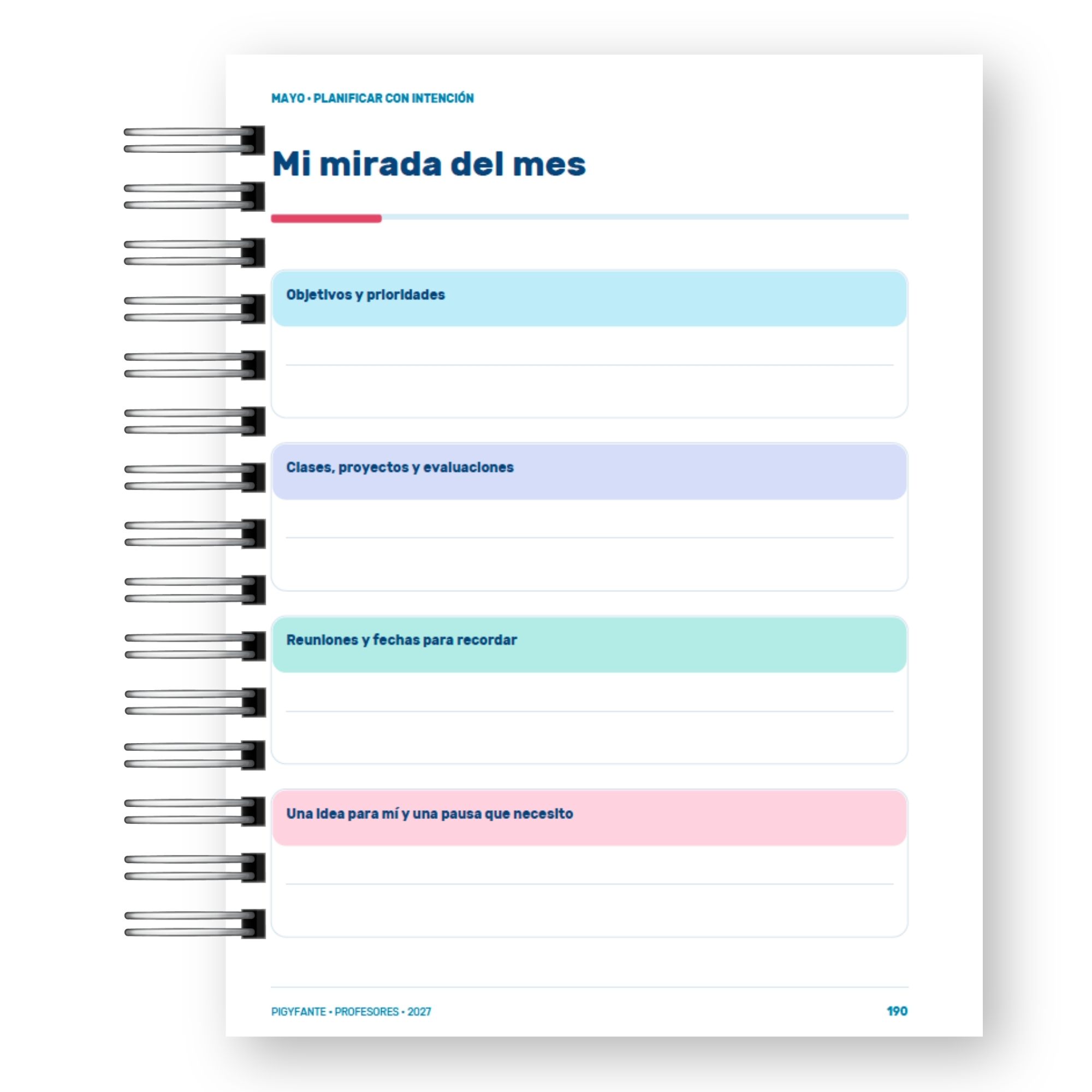 Agenda Profesora  – Edición Ilustrada  y Vocación Docente  12