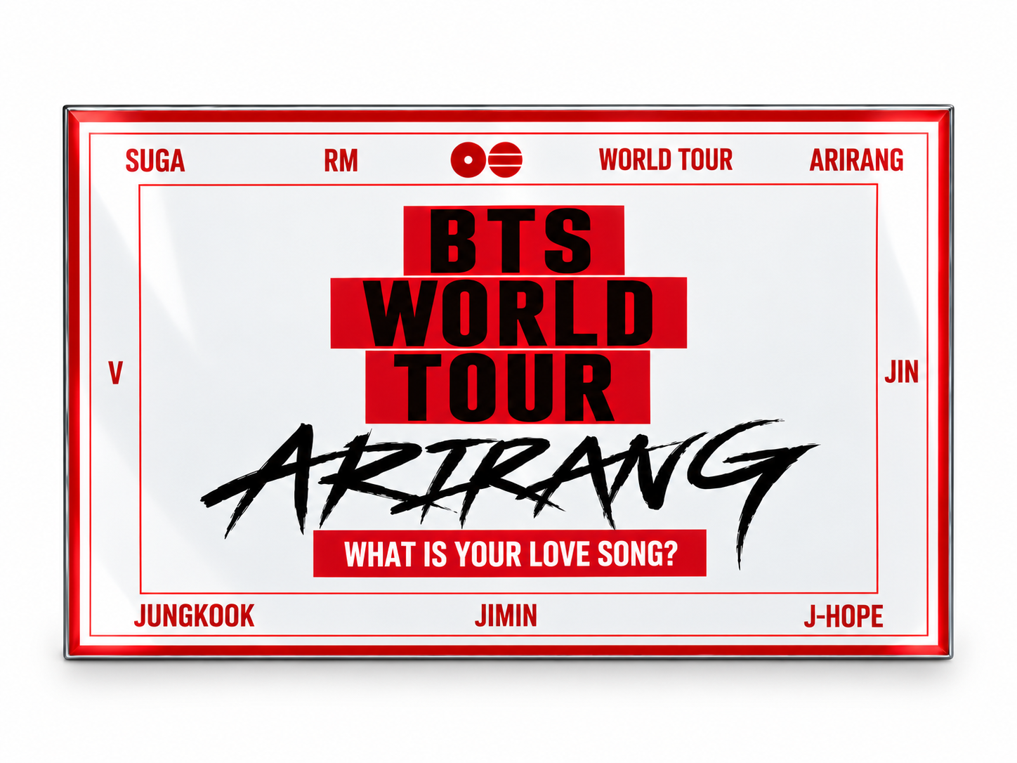 Póster Metálico BTS – BTS World Tour Arirang 1