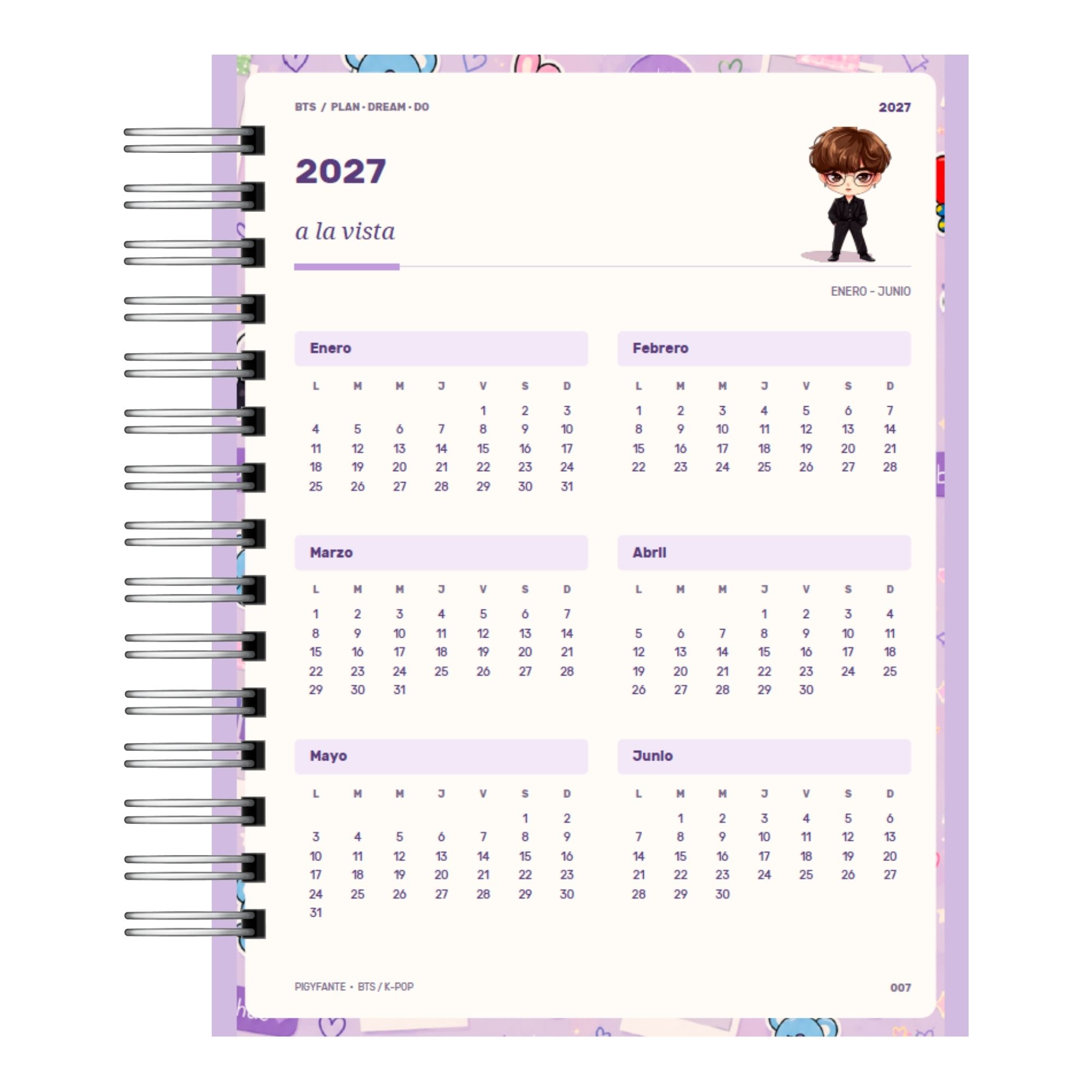 Agenda 2027 BTS – Edición Especial K-Pop (Disponible en 2 Tamaños) 3