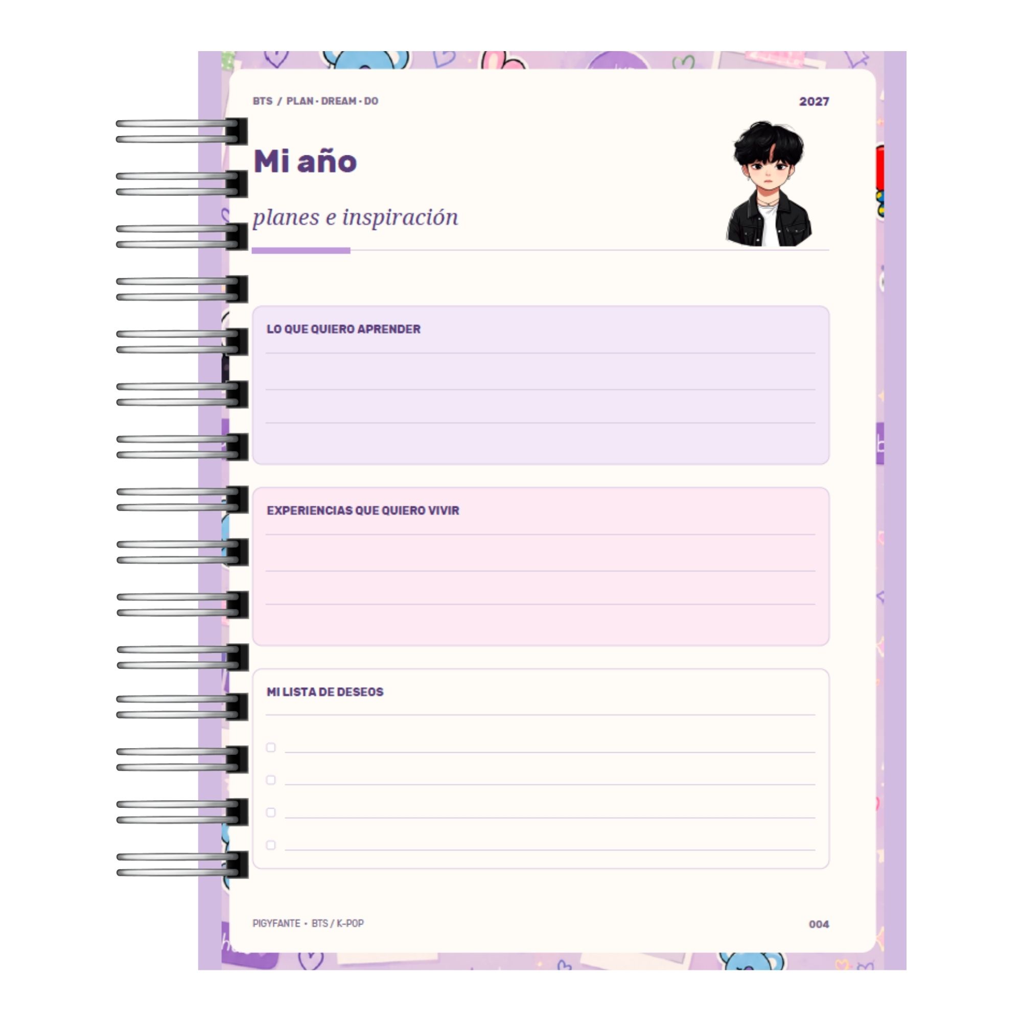 Agenda 2027 BTS – Edición Especial K-Pop (Disponible en 2 Tamaños) 4