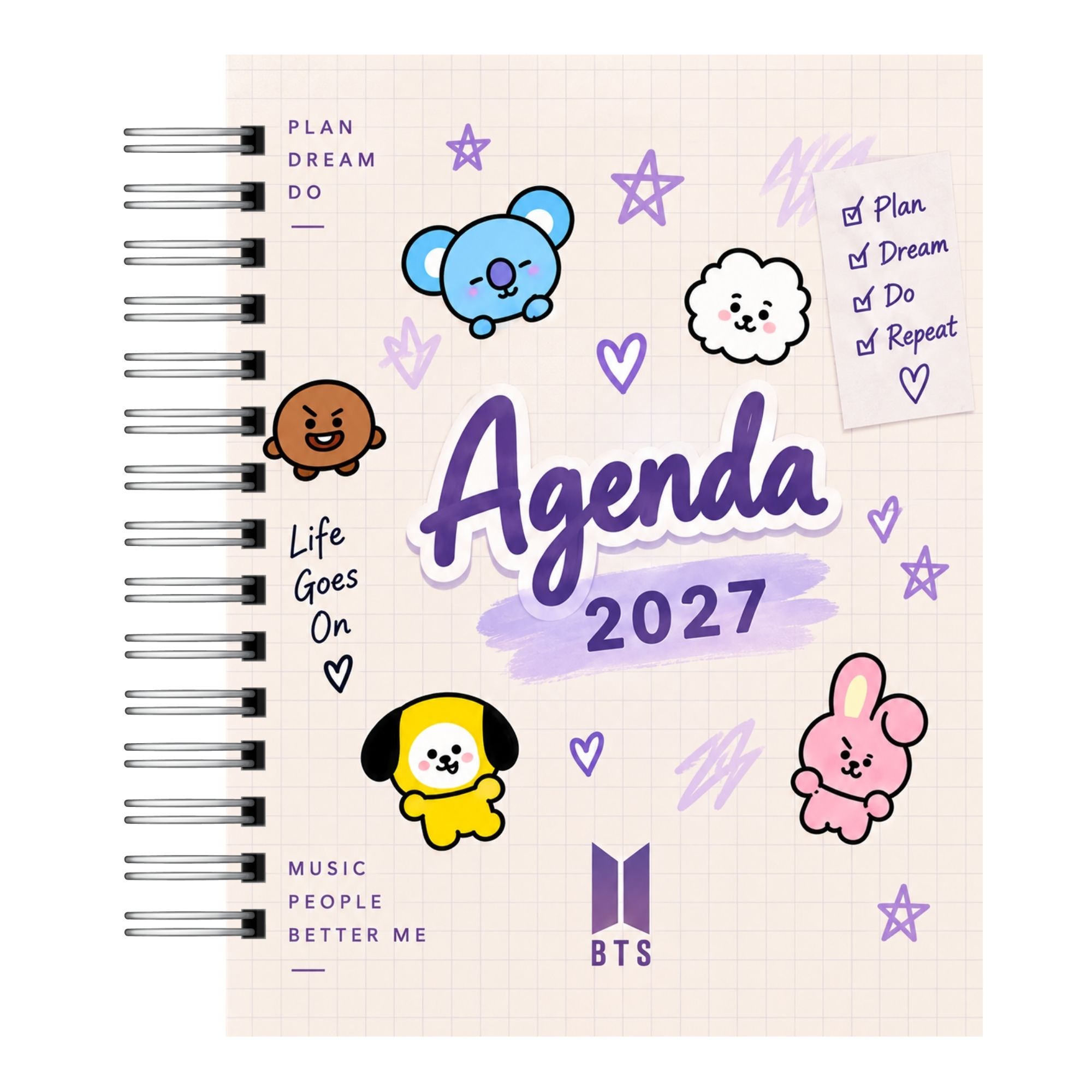 Agenda 2027 BTS – Edición Especial K-Pop (Disponible en 2 Tamaños) 12