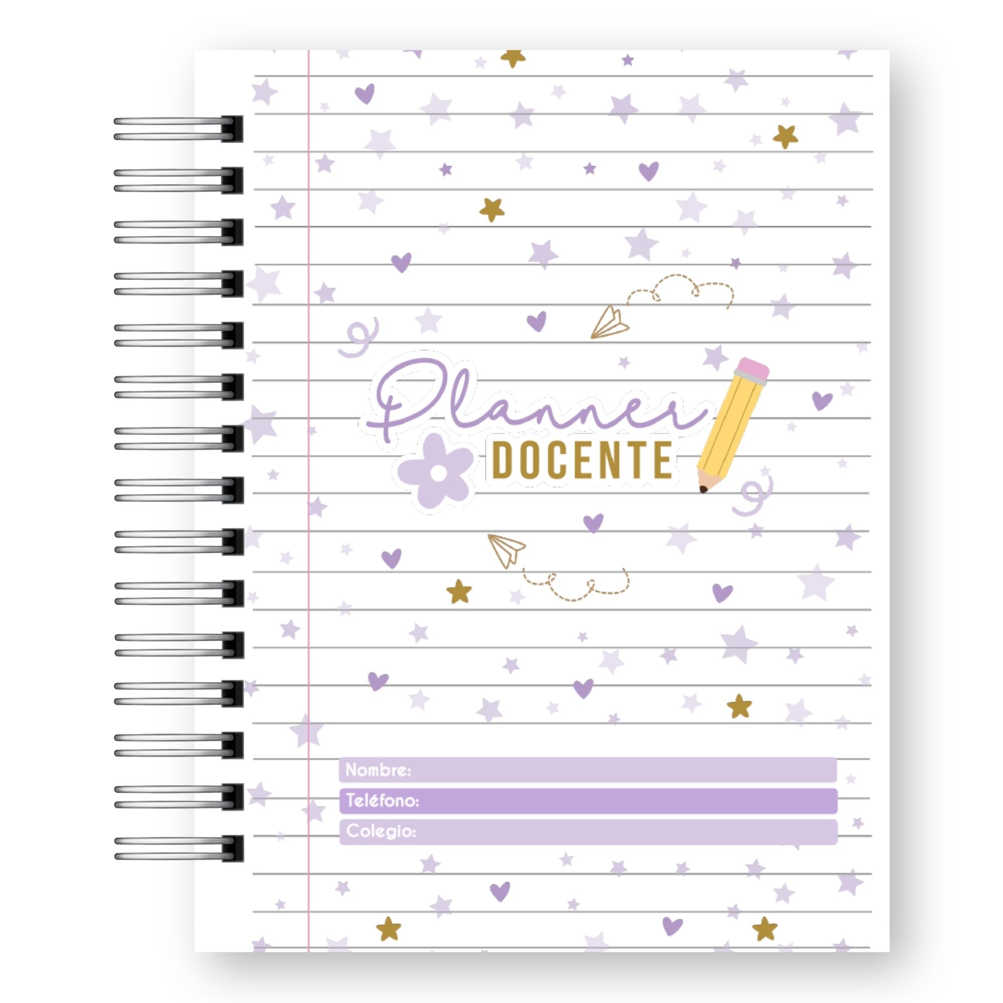 Planner Docente 2027 – Edición Pastel Lluvia de Estrellas  2
