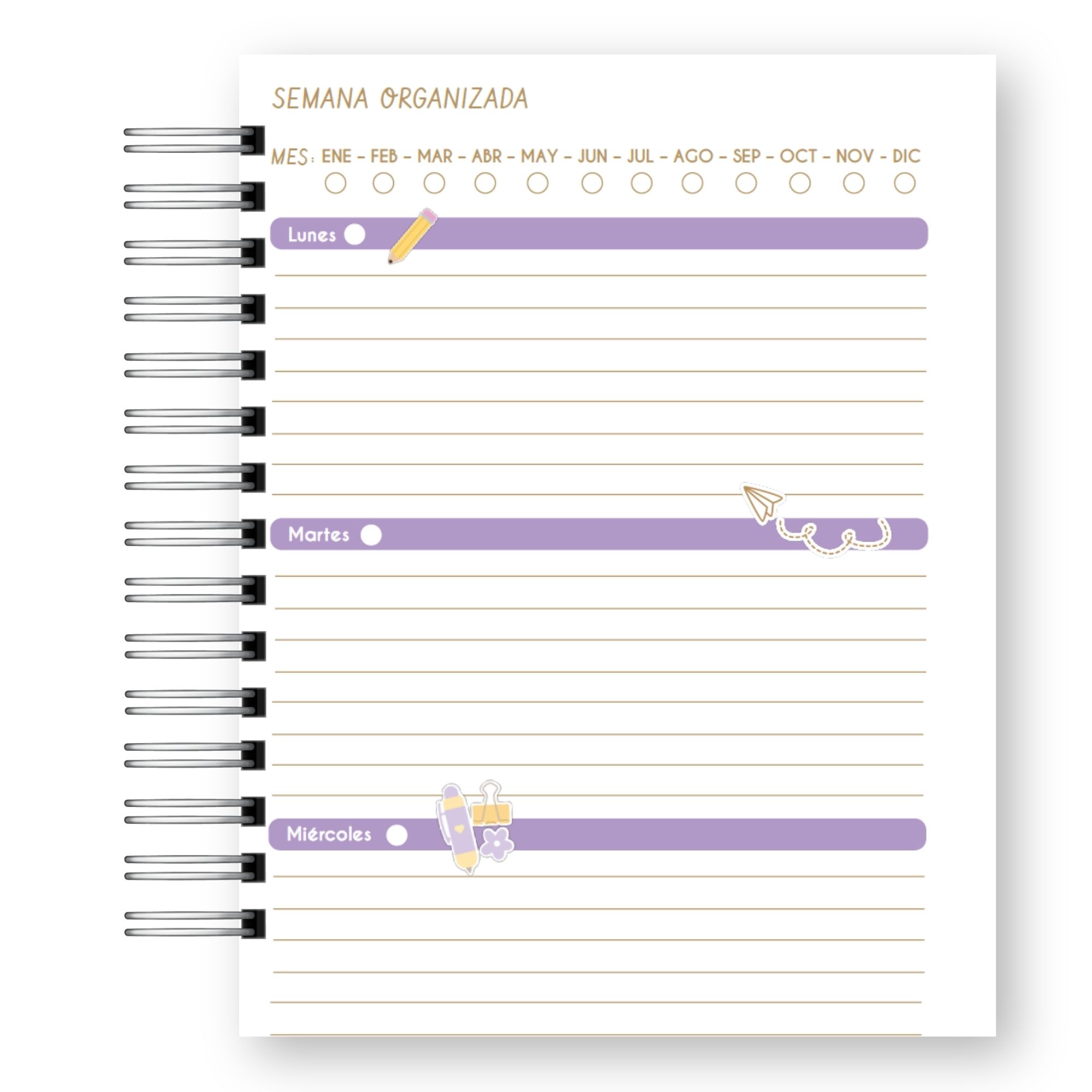 Planner Docente 2027 – Edición Pastel Lluvia de Estrellas  14