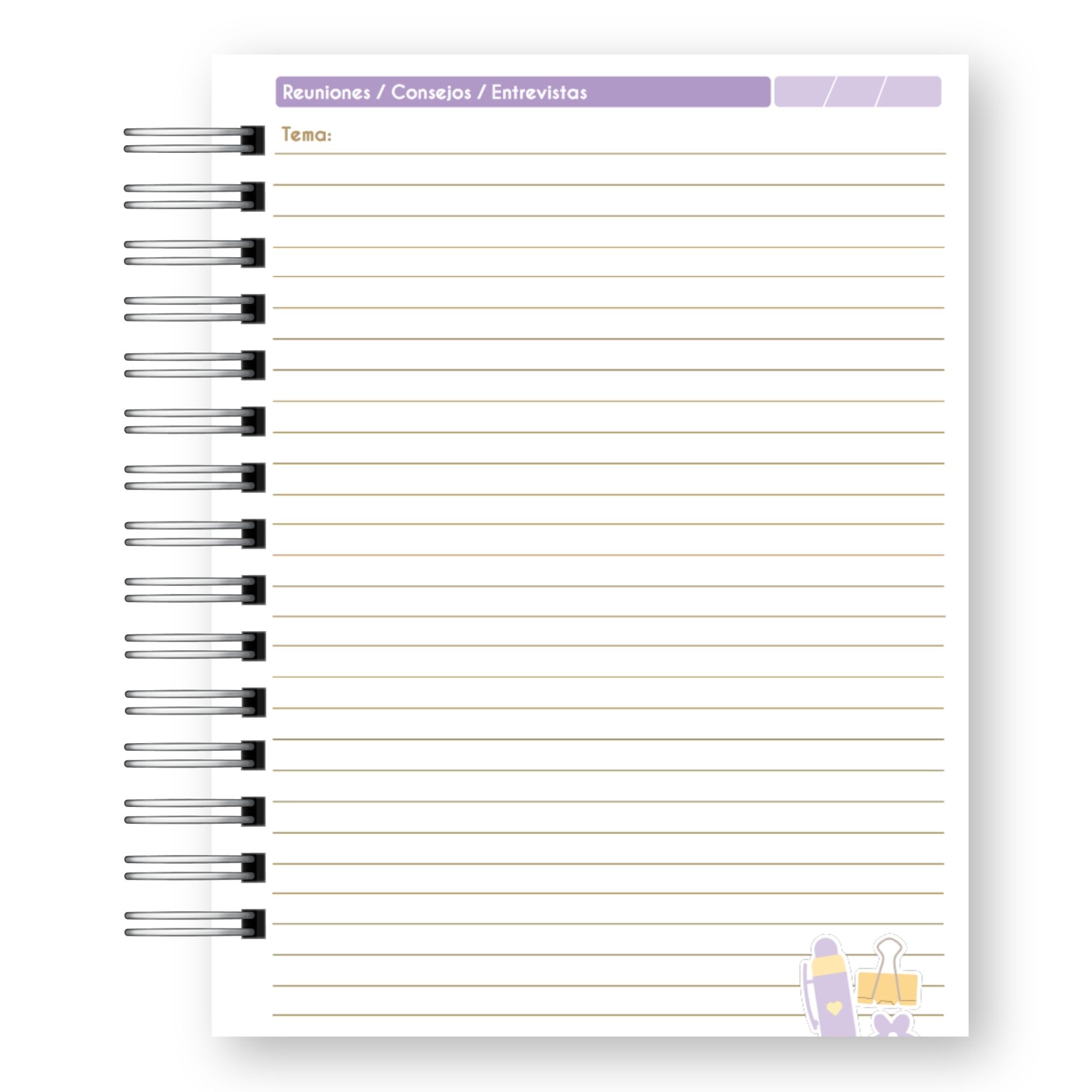 Planner Docente 2027 – Edición Pastel Lluvia de Estrellas  15