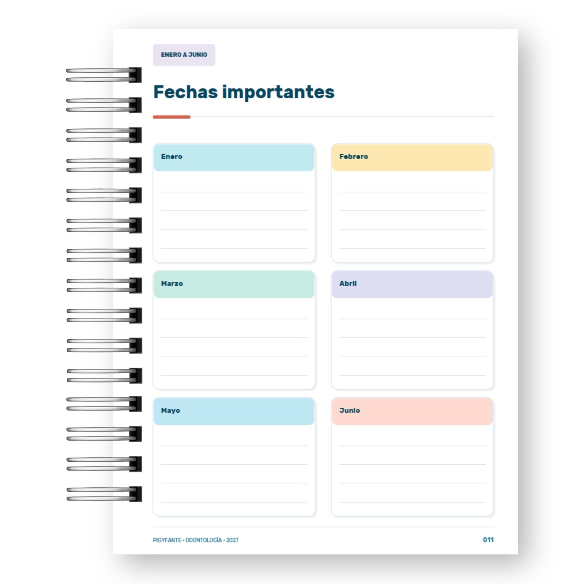 Agenda Odontología 2027 – Edición Hombre  7