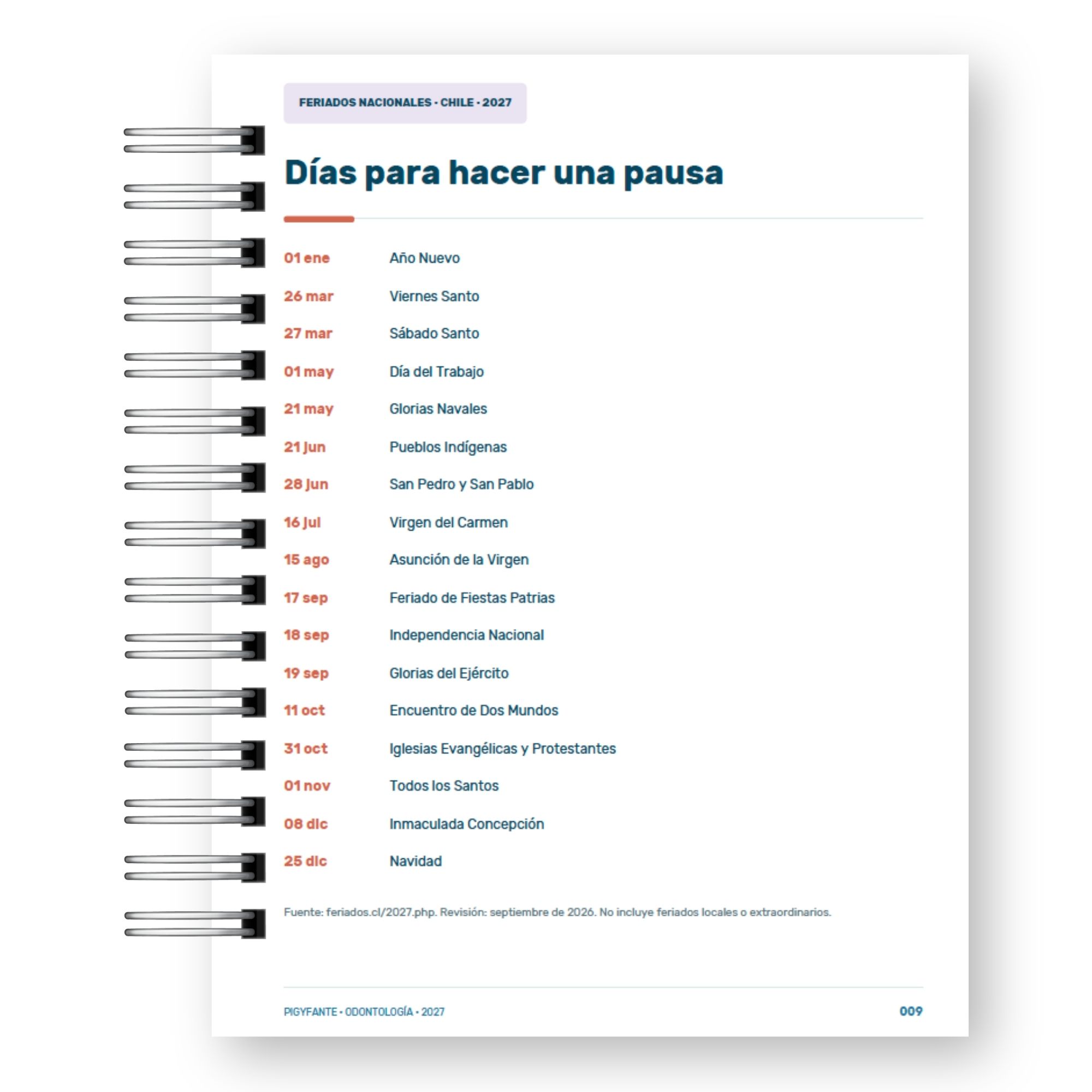 Agenda Odontología 2027 – Edición Hombre  6
