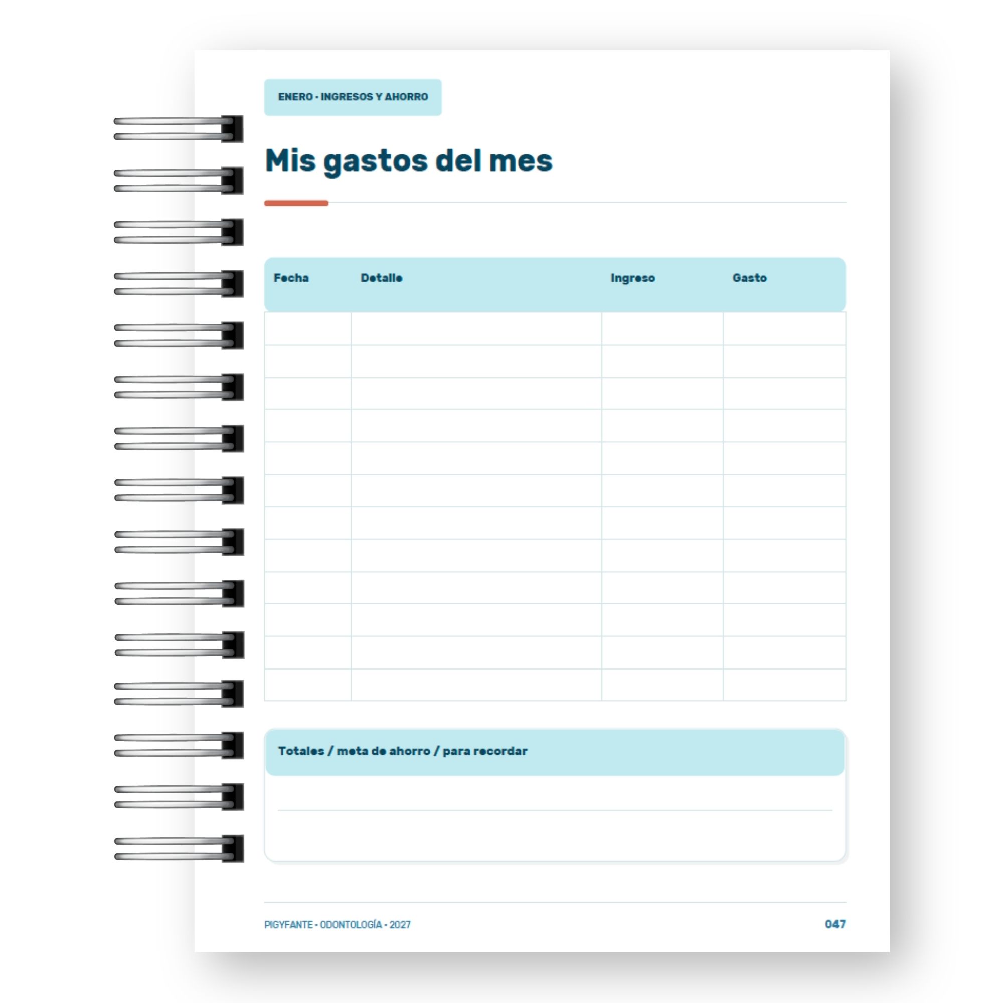 Agenda Odontología 2027 – Edición Hombre  16