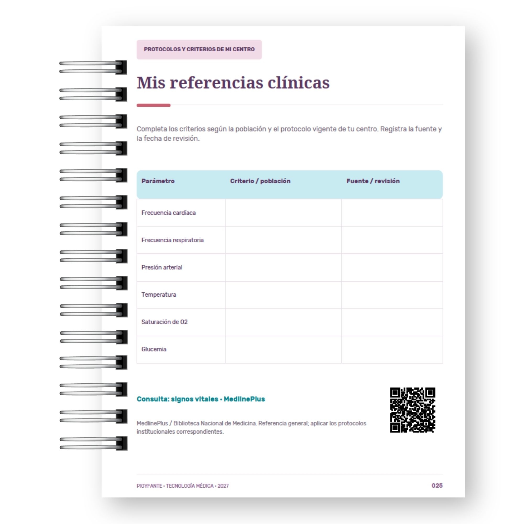 Agenda Tecnóloga Médica 2027 – Observar, Registrar, Descubrir 8