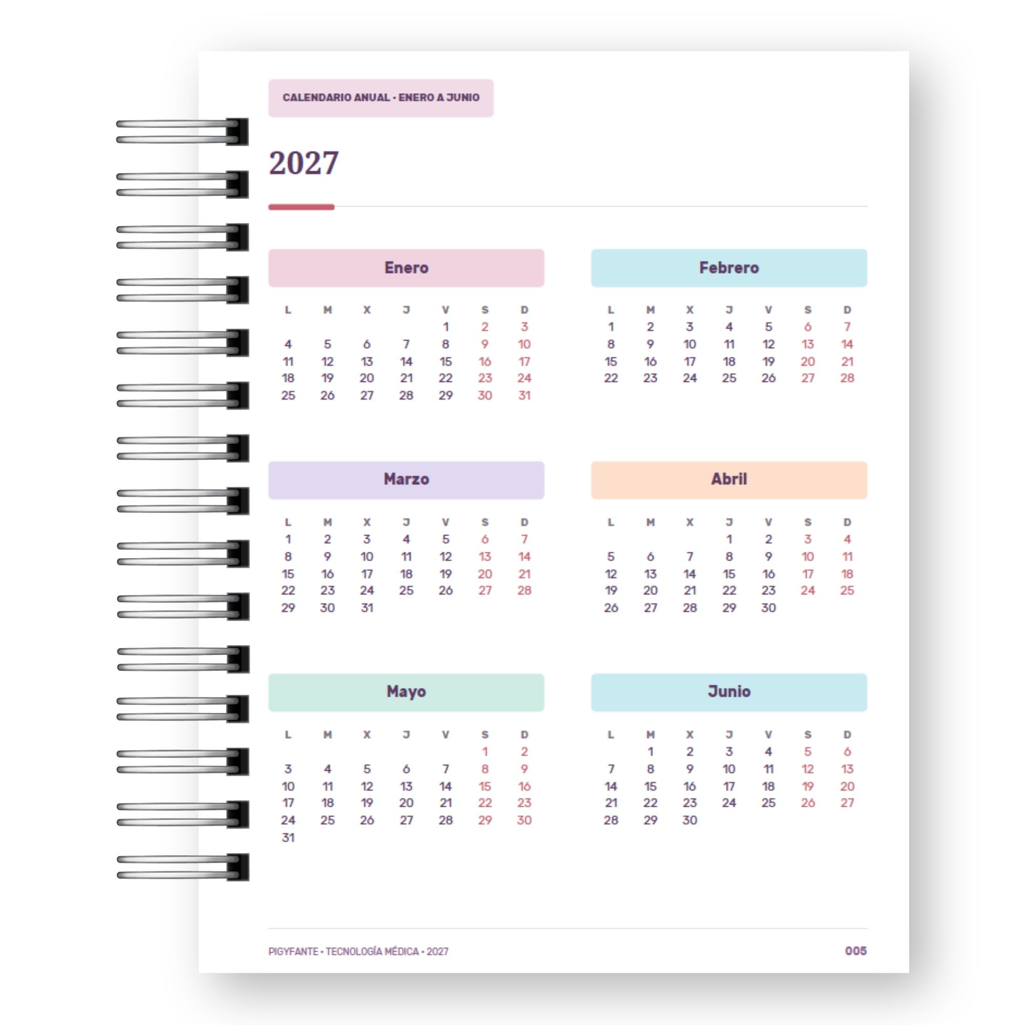 Agenda Tecnóloga Médica 2027 – Observar, Registrar, Descubrir 4