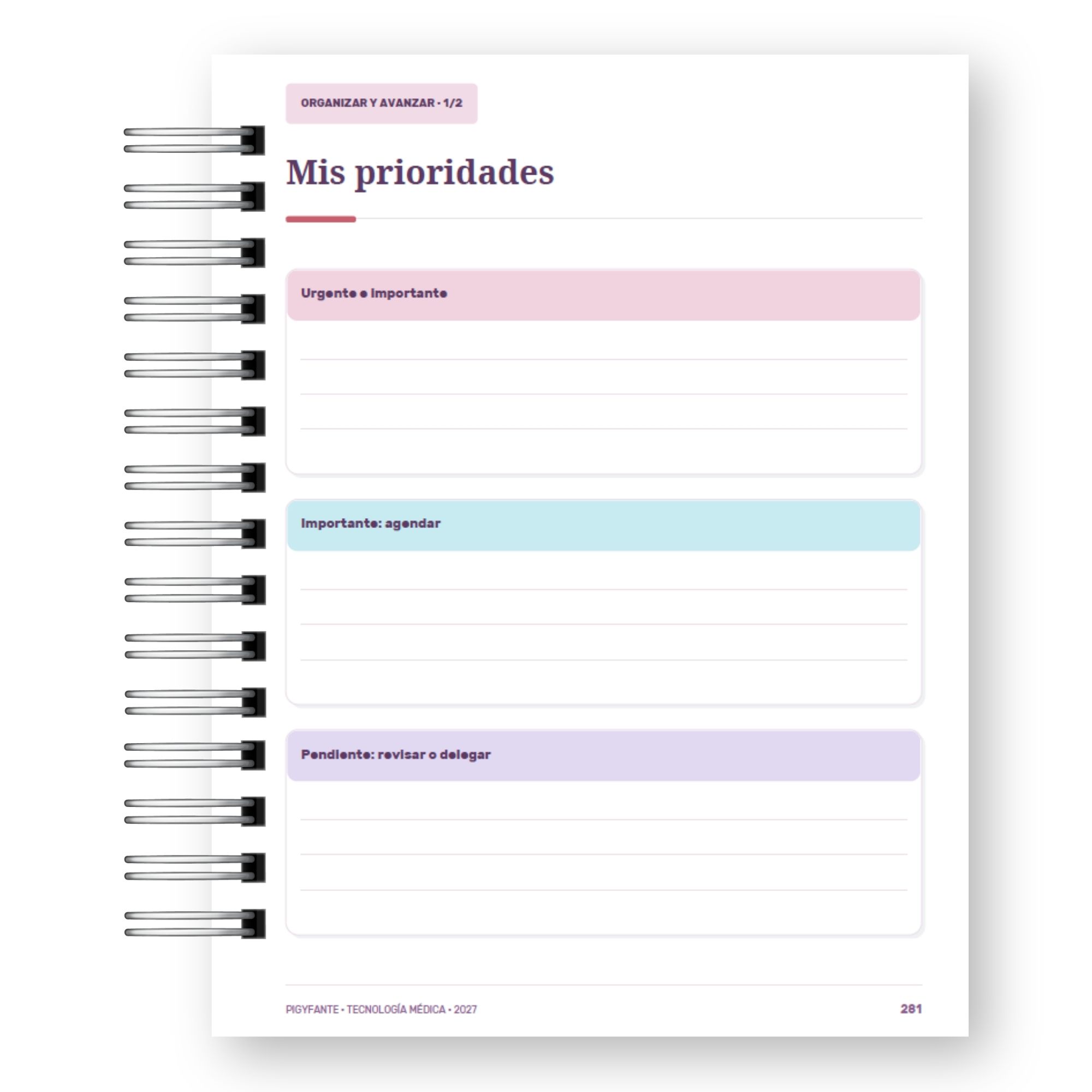 Agenda Tecnóloga Médica 2027 – Observar, Registrar, Descubrir 14