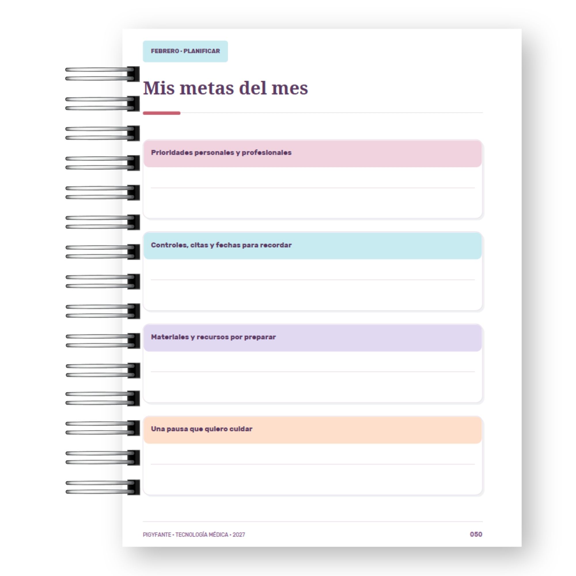 Agenda Tecnólogo Médico 2027 – Edición Hombre  11