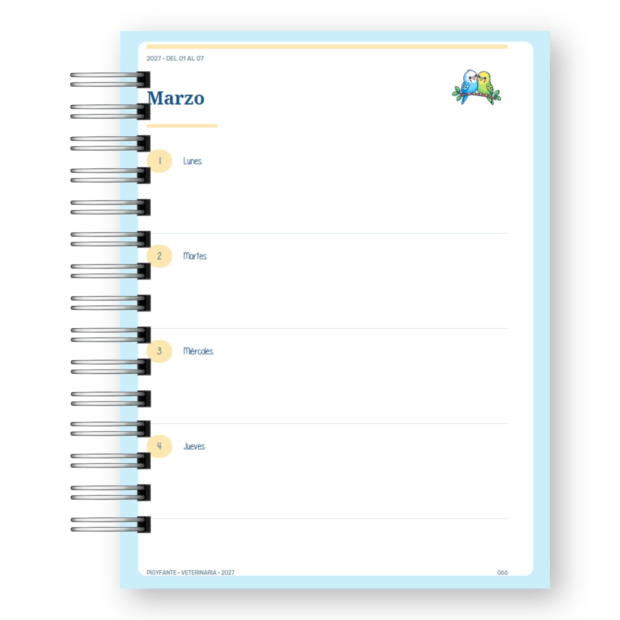 Agenda  Veterinaria 2027 – Edición Hombre  14