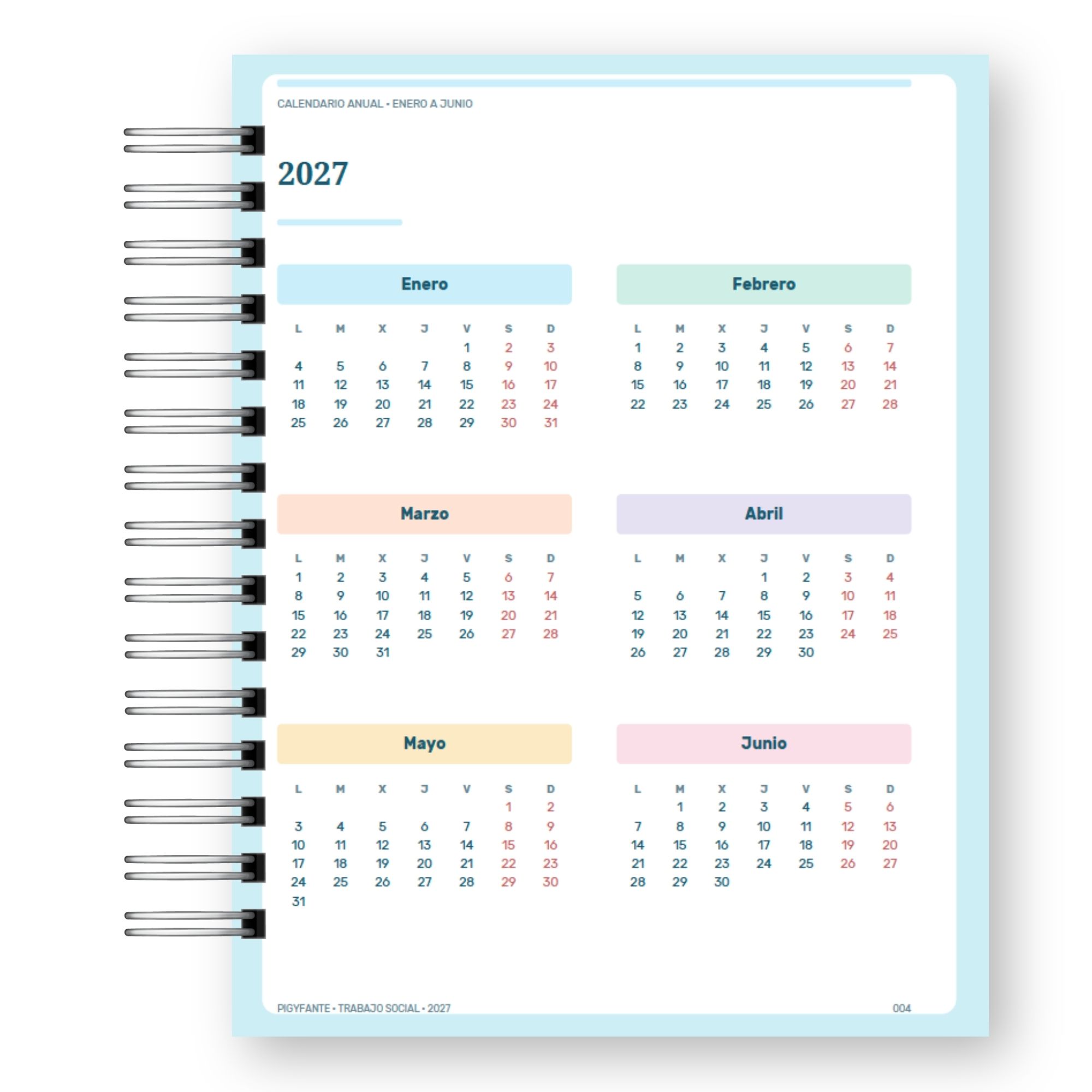 Agenda Trabajo Social 2027 – Edición Hombre  4