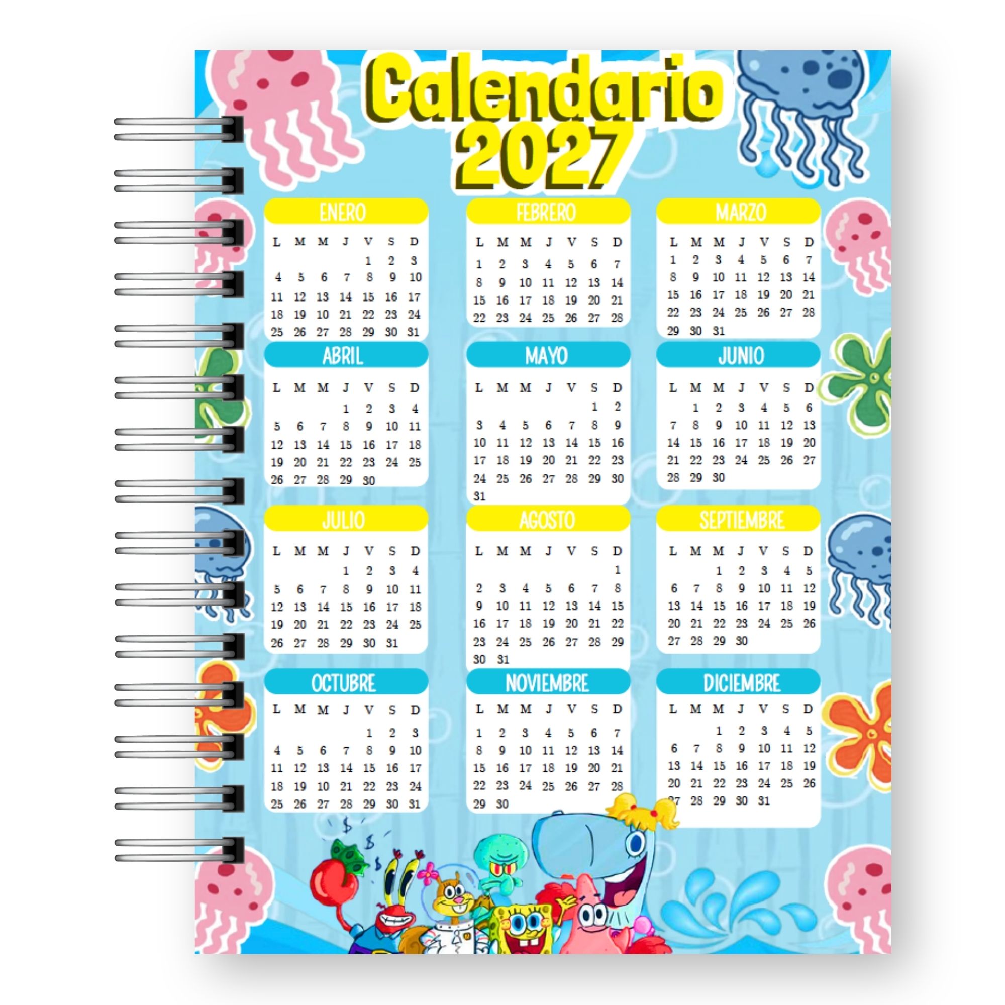 Agenda 2027 Bob Esponja – Edición Fondo de Bikini  3
