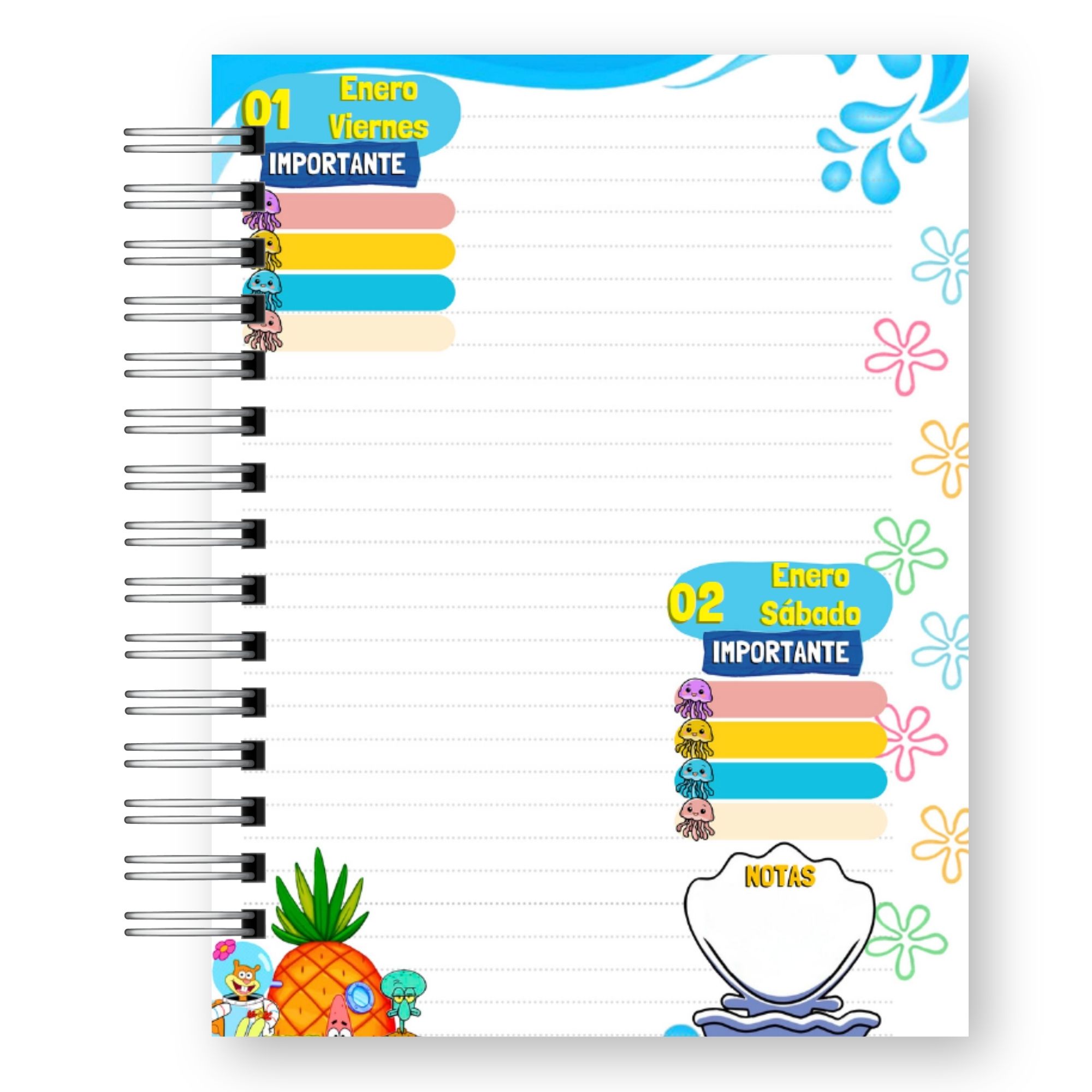 Agenda 2027 Bob Esponja – Edición Fondo de Bikini  12