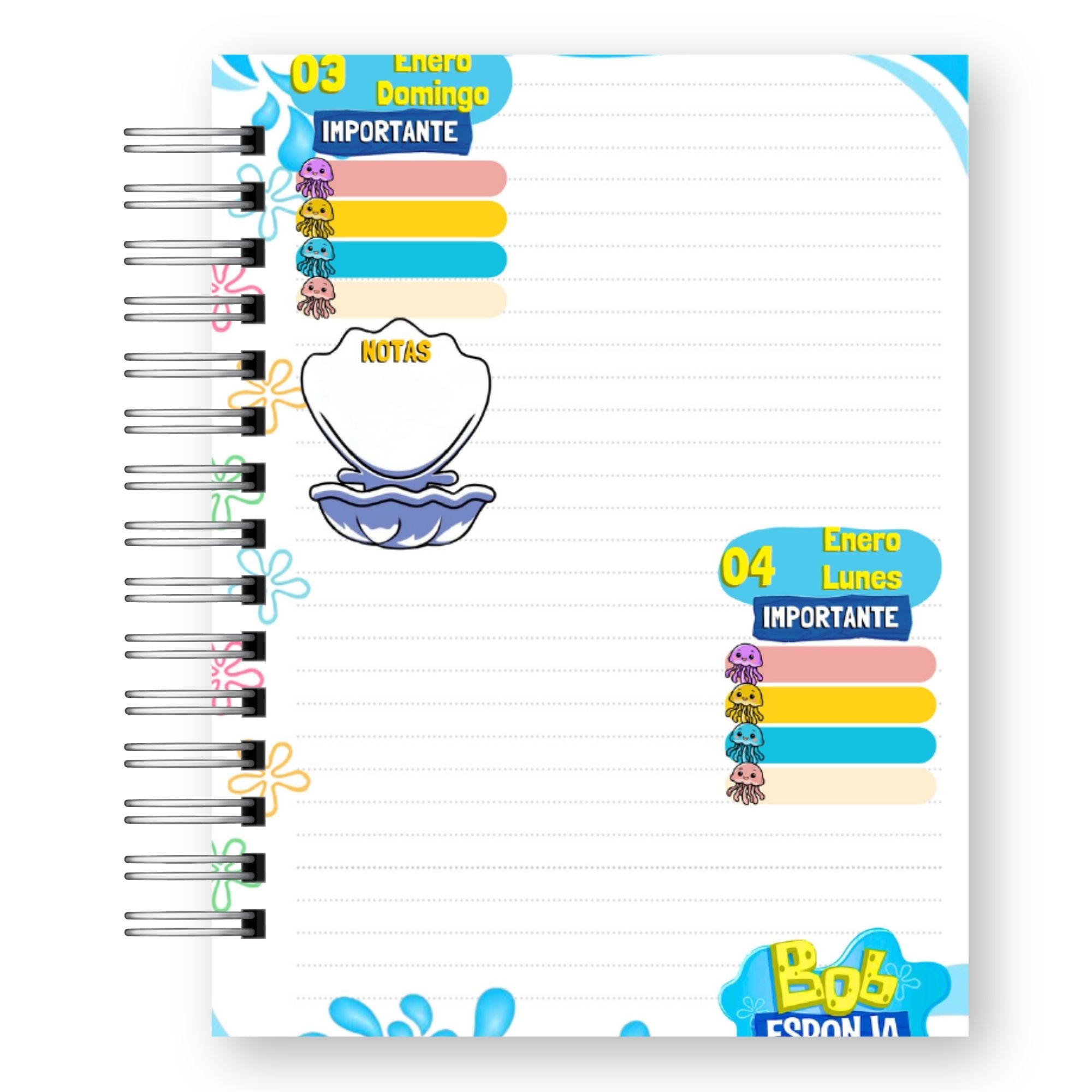 Agenda 2027 Bob Esponja – Edición Fondo de Bikini  13