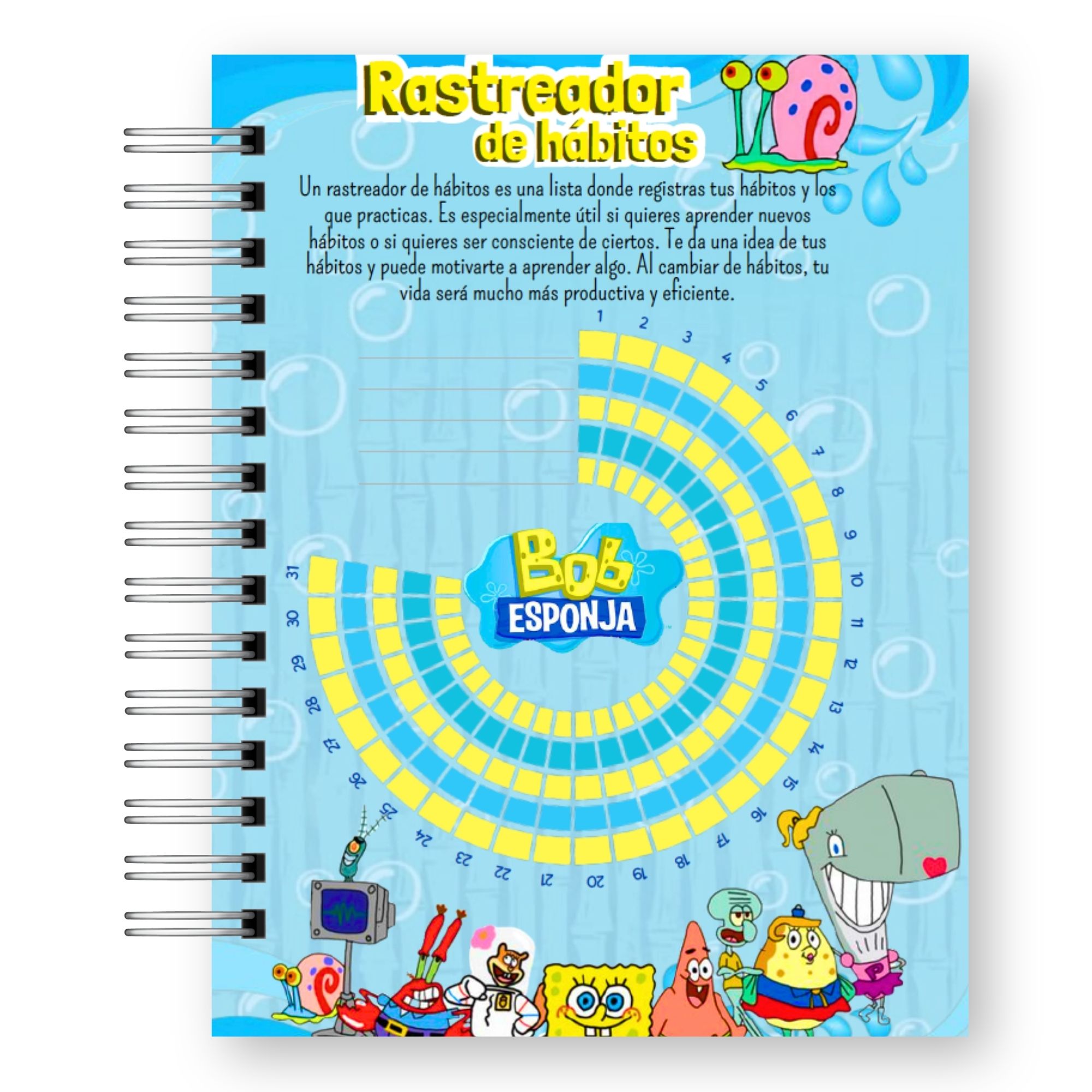 Agenda 2027 Bob Esponja – Edición Fondo de Bikini  7