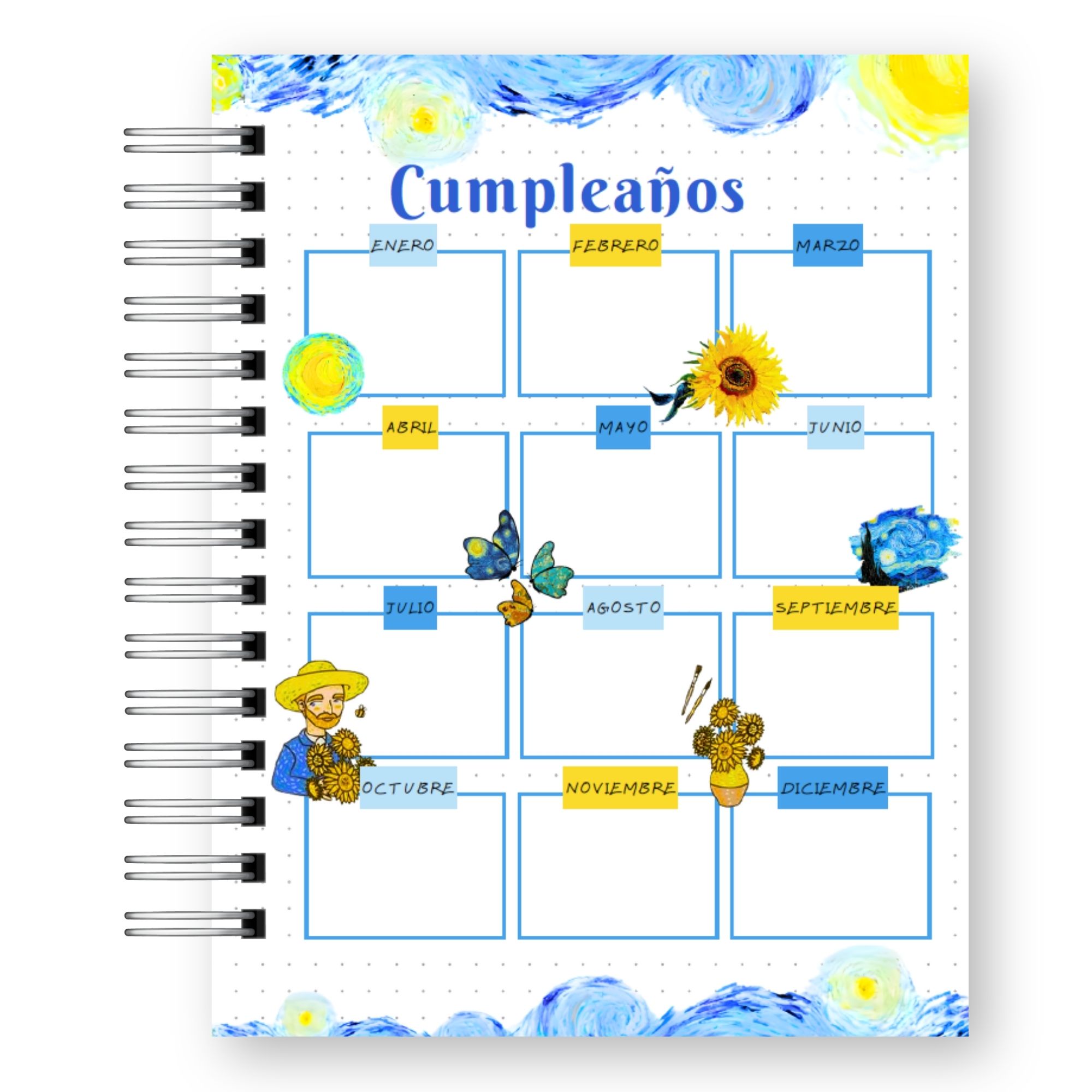 Agenda Vincent van Gogh 2027 – Edición Arte y Galería  4