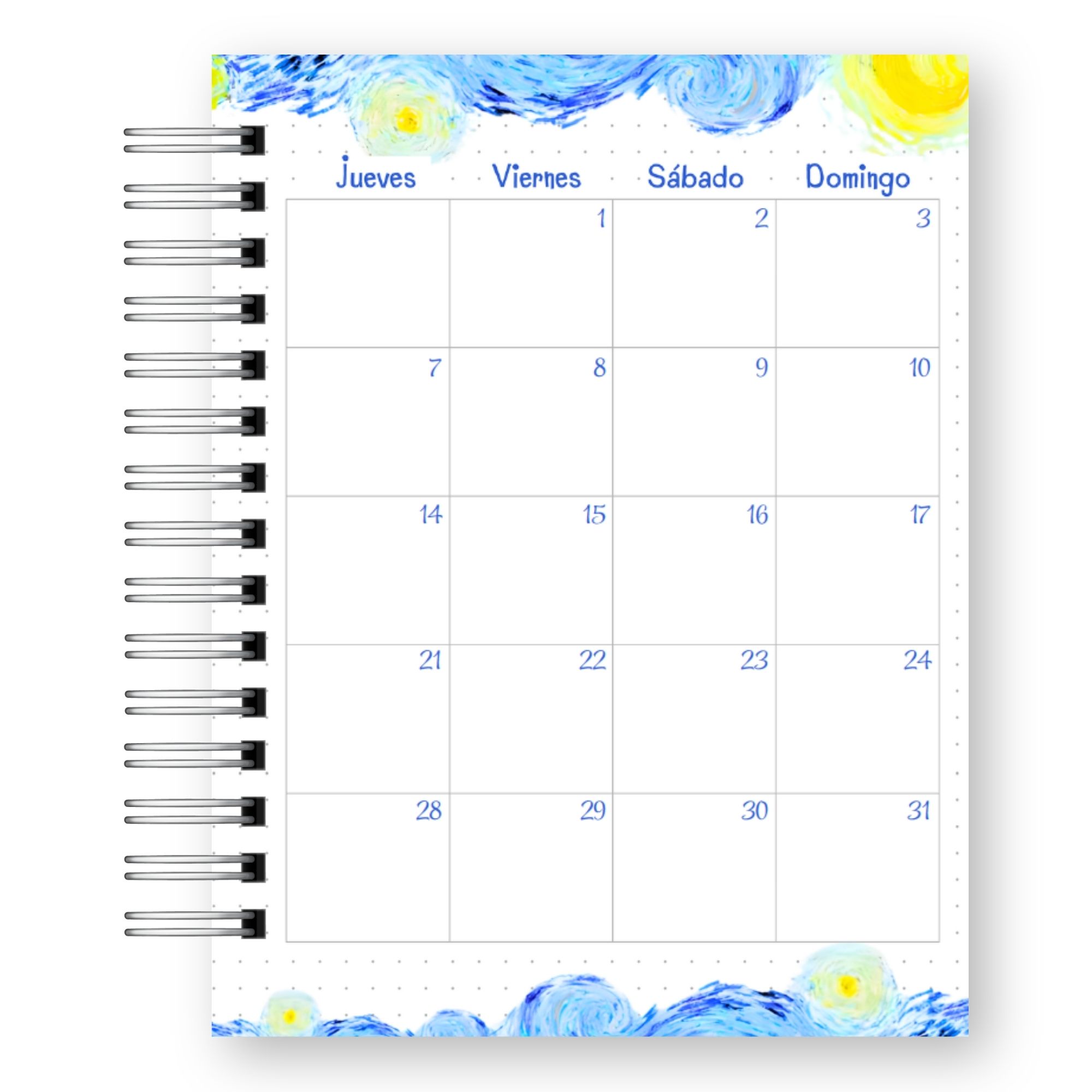 Agenda Vincent van Gogh 2027 – Edición Arte y Galería  10