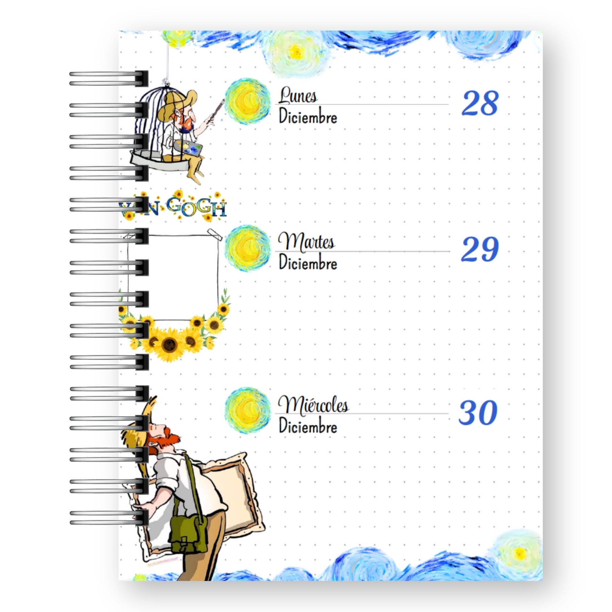 Agenda Vincent van Gogh 2027 – Edición Arte y Galería  13