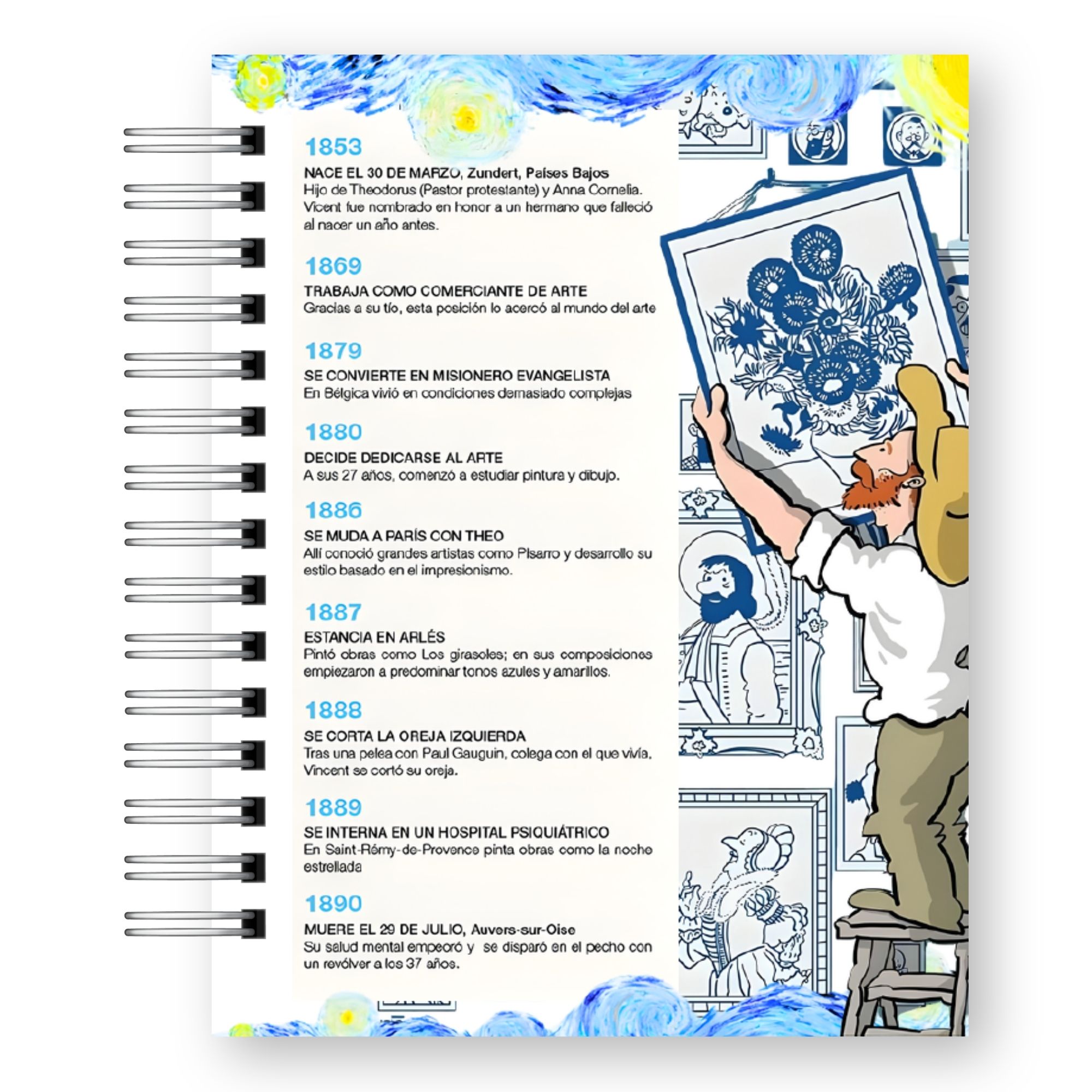 Agenda Vincent van Gogh 2027 – Edición Arte y Galería  8