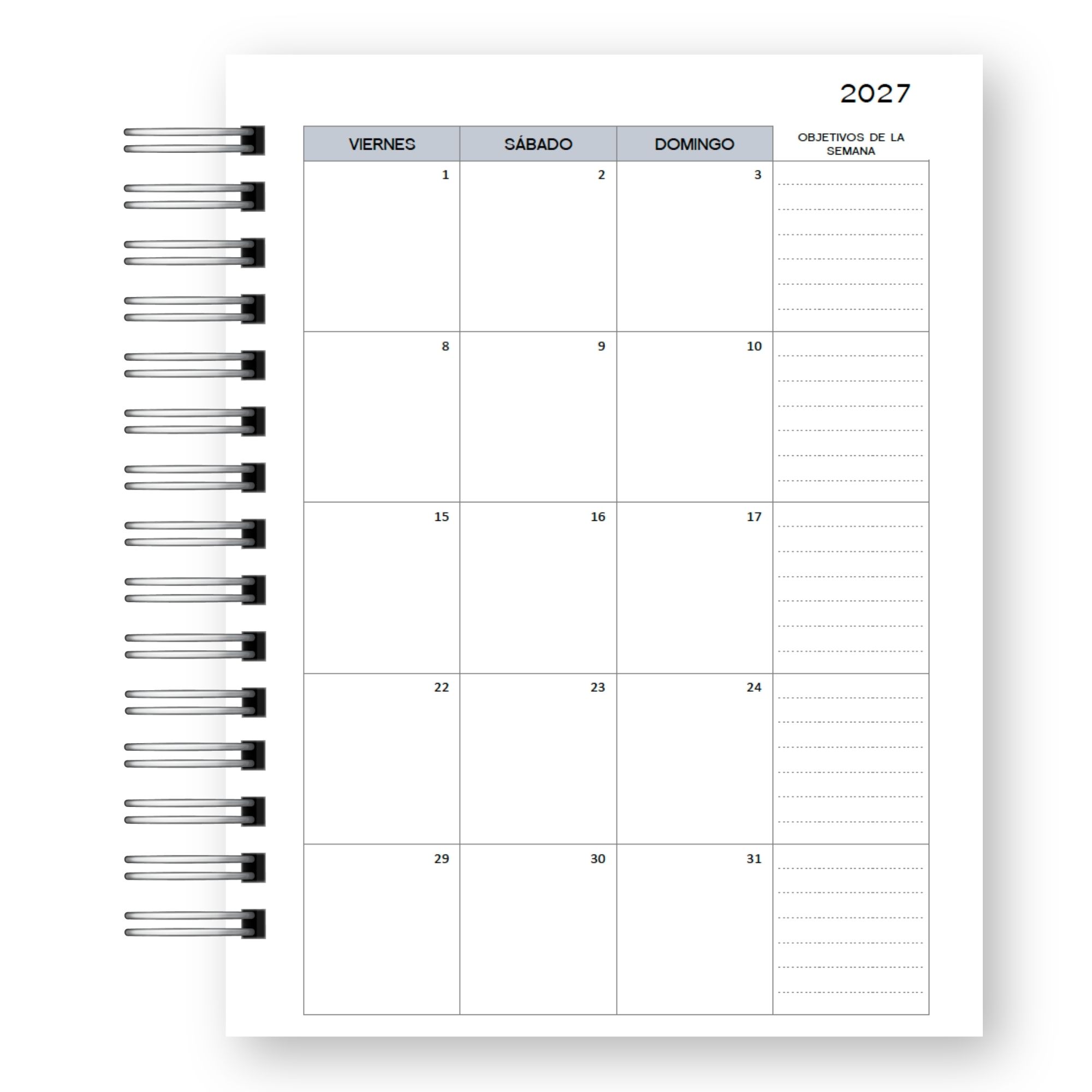 Planner Docente 2027 – Edición Hombre Inspiración & Taxonomía de Marzano 11