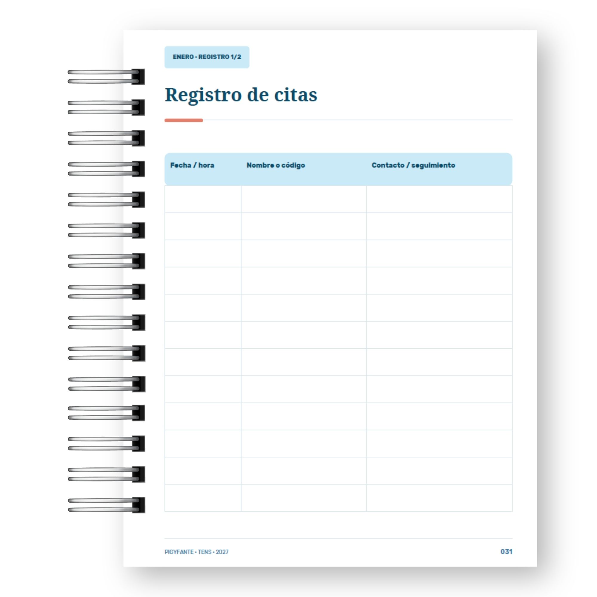 Agenda TENS 2027 – Edición Hombre  15