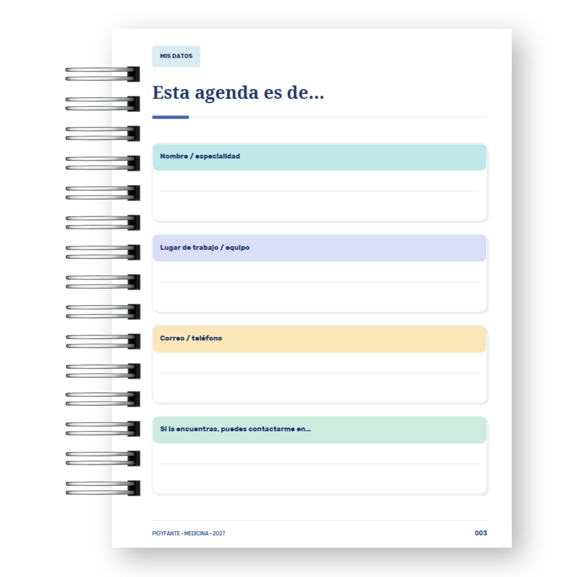 Agenda Medicina 2027 – Edición Hombre  3