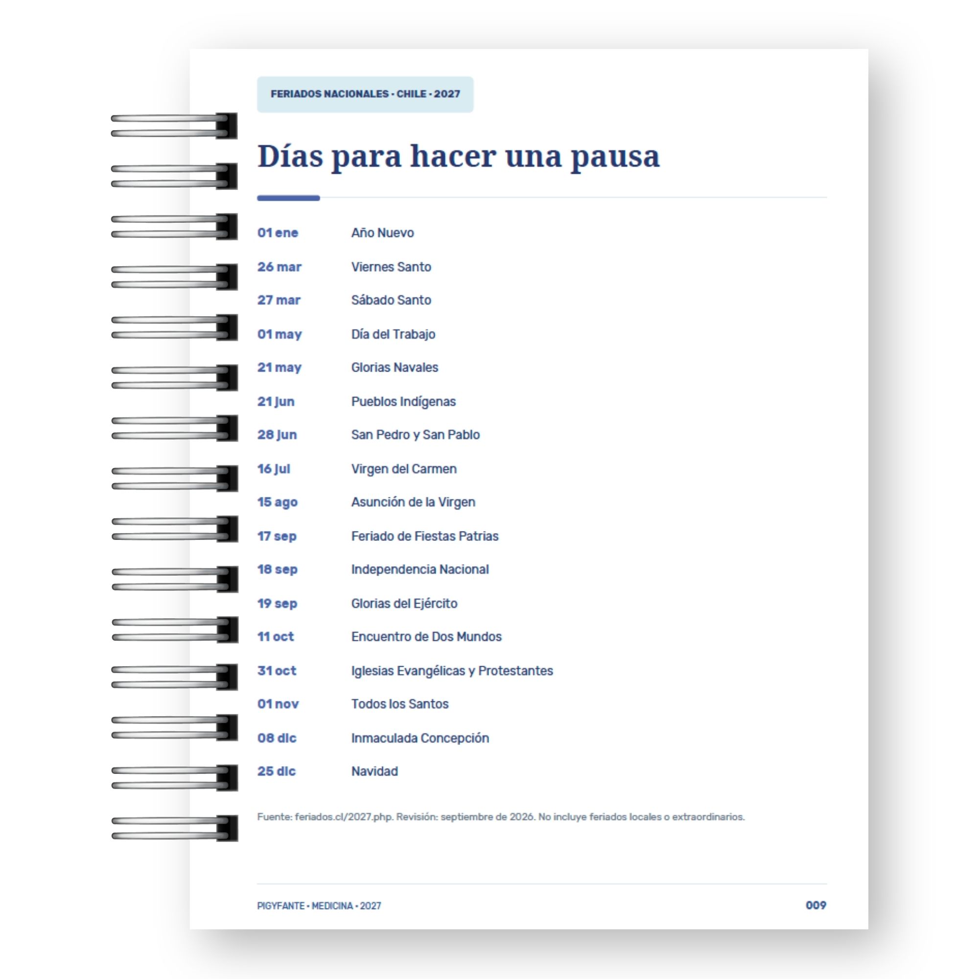 Agenda Medicina 2027 – Edición Hombre  5
