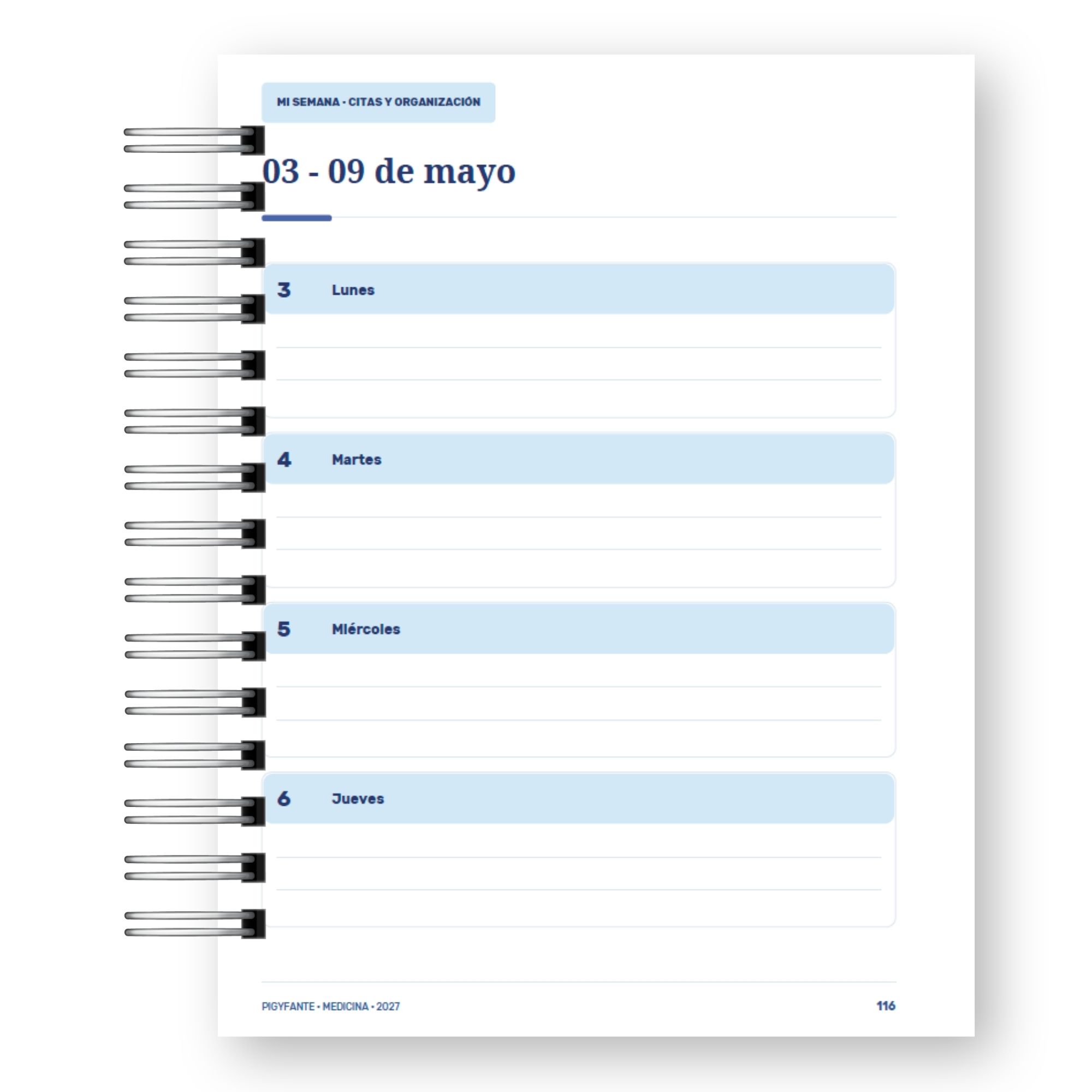 Agenda Medicina 2027 – Edición Hombre  16