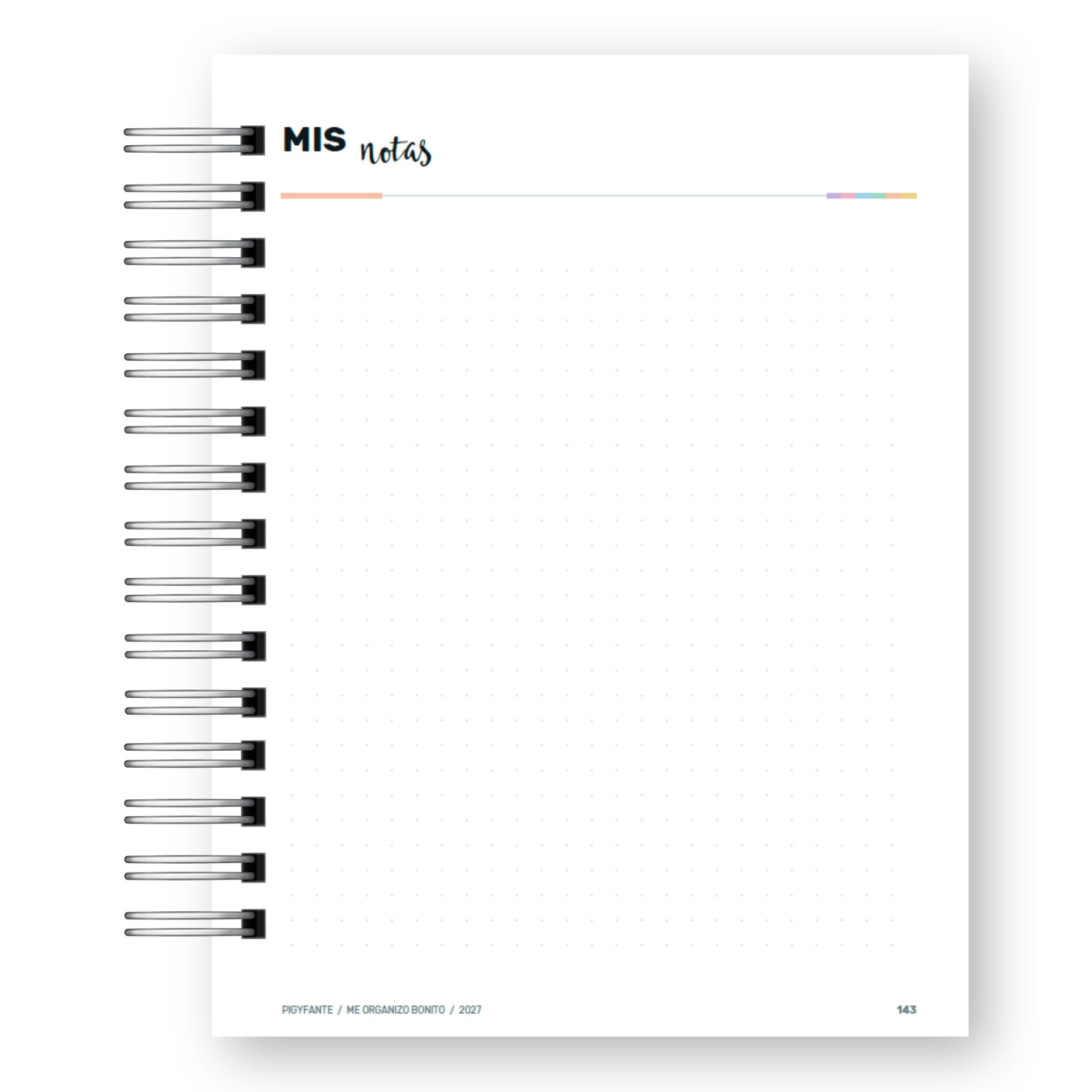 Agenda  Secretaria 2027 – Edición Me Organizo Bonito 10