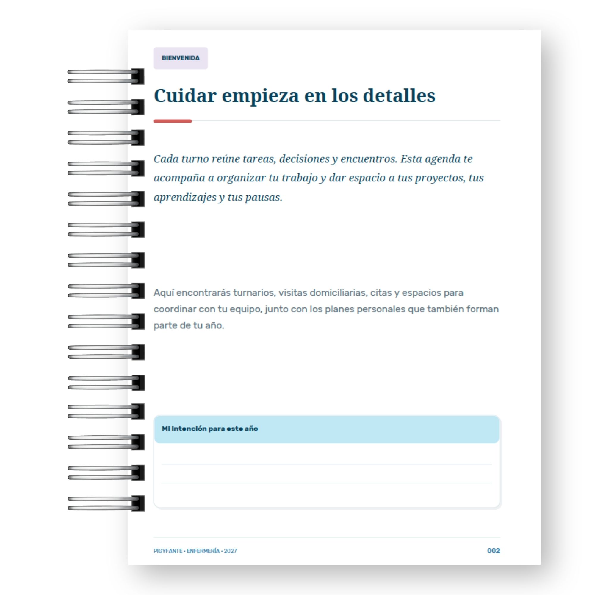 Agenda Enfermería 2027 – Edición Hombre  2