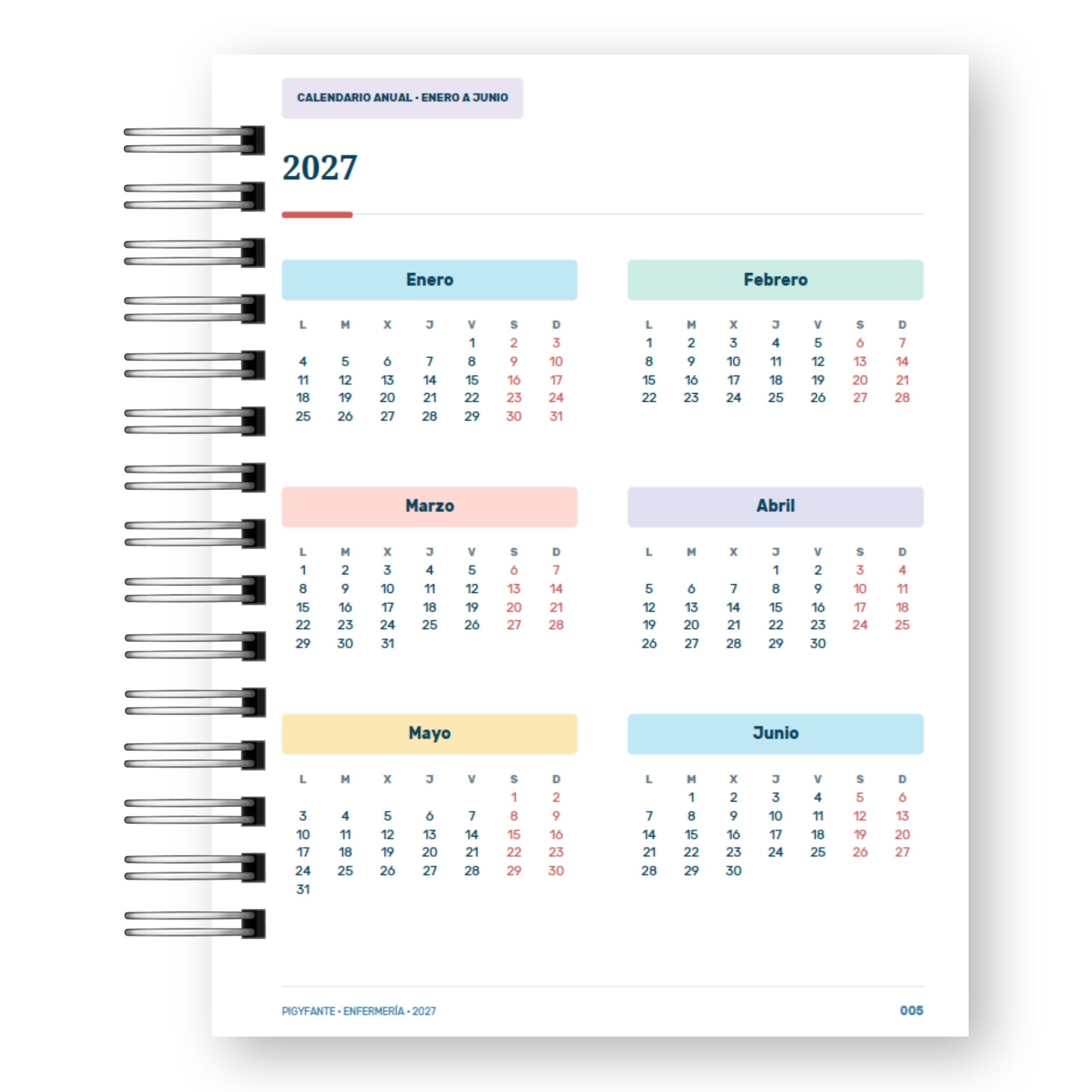 Agenda Enfermería 2027 – Edición Hombre  4