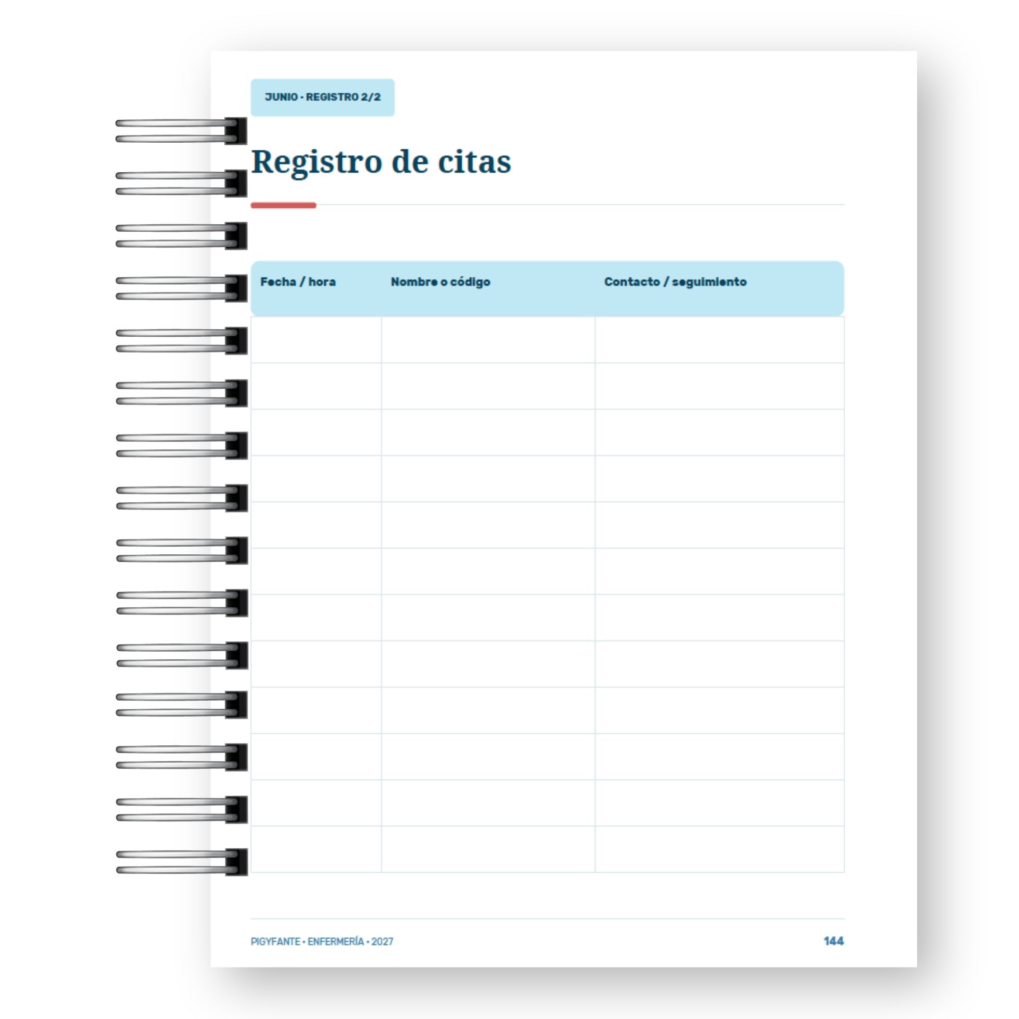 Agenda Enfermería 2027 – Edición Hombre  14