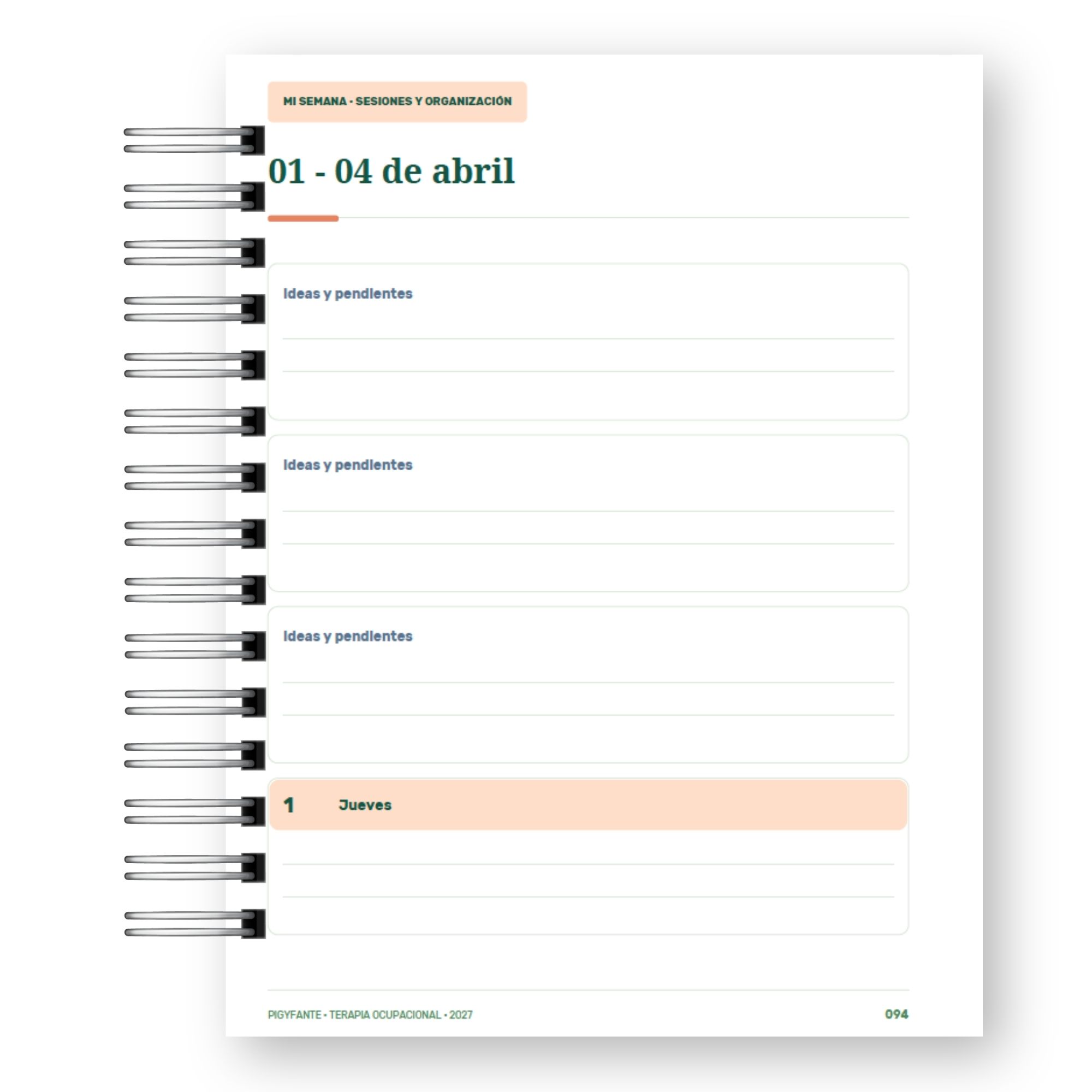 Agenda Terapia Ocupacional 2027  17