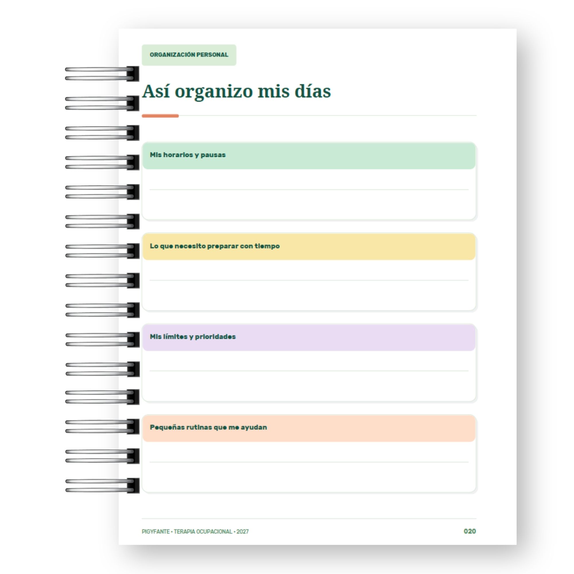 Agenda Terapia Ocupacional 2027 – Edición Hombre  4