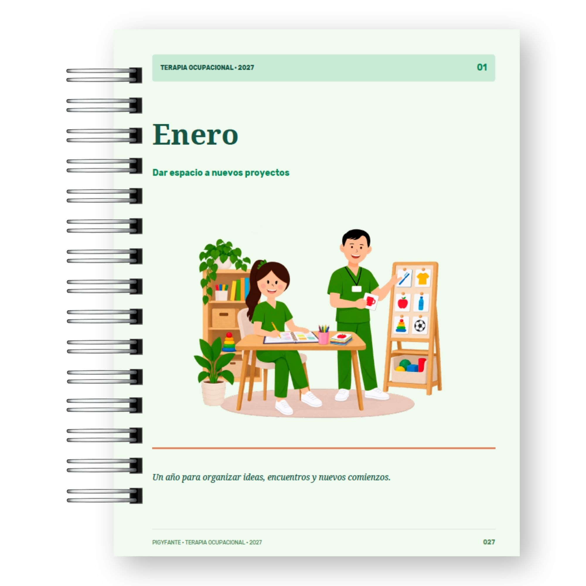 Agenda Terapia Ocupacional 2027 – Edición Hombre  10