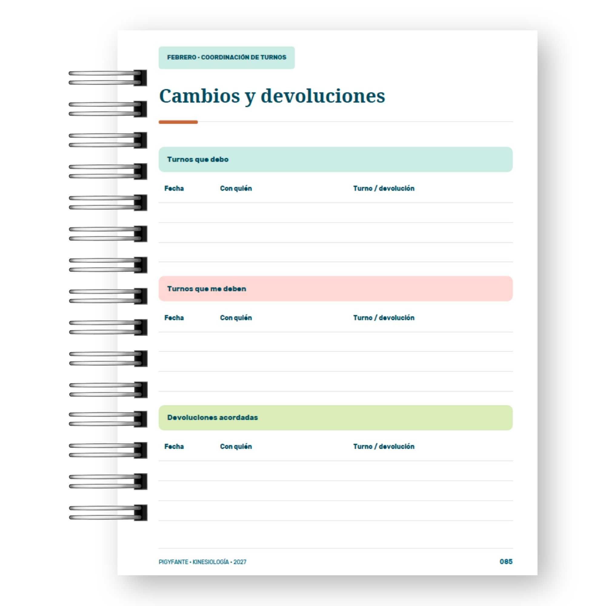 Agenda Kinesiología 2027 – Edición Mujer  15