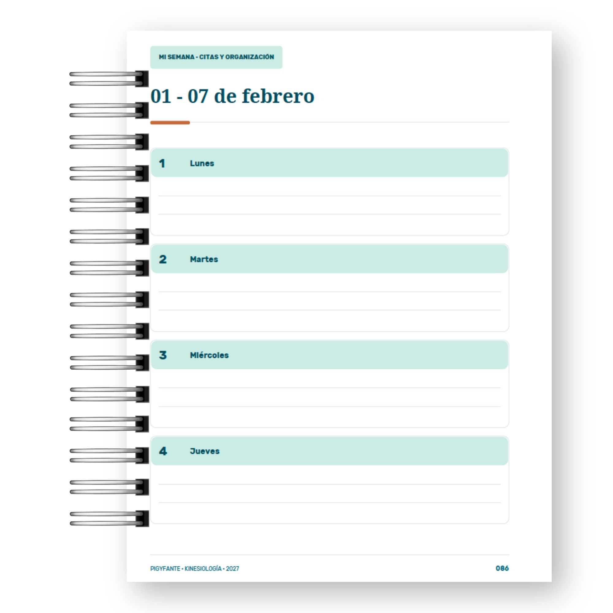 Agenda Kinesiología 2027 – Edición Mujer  19
