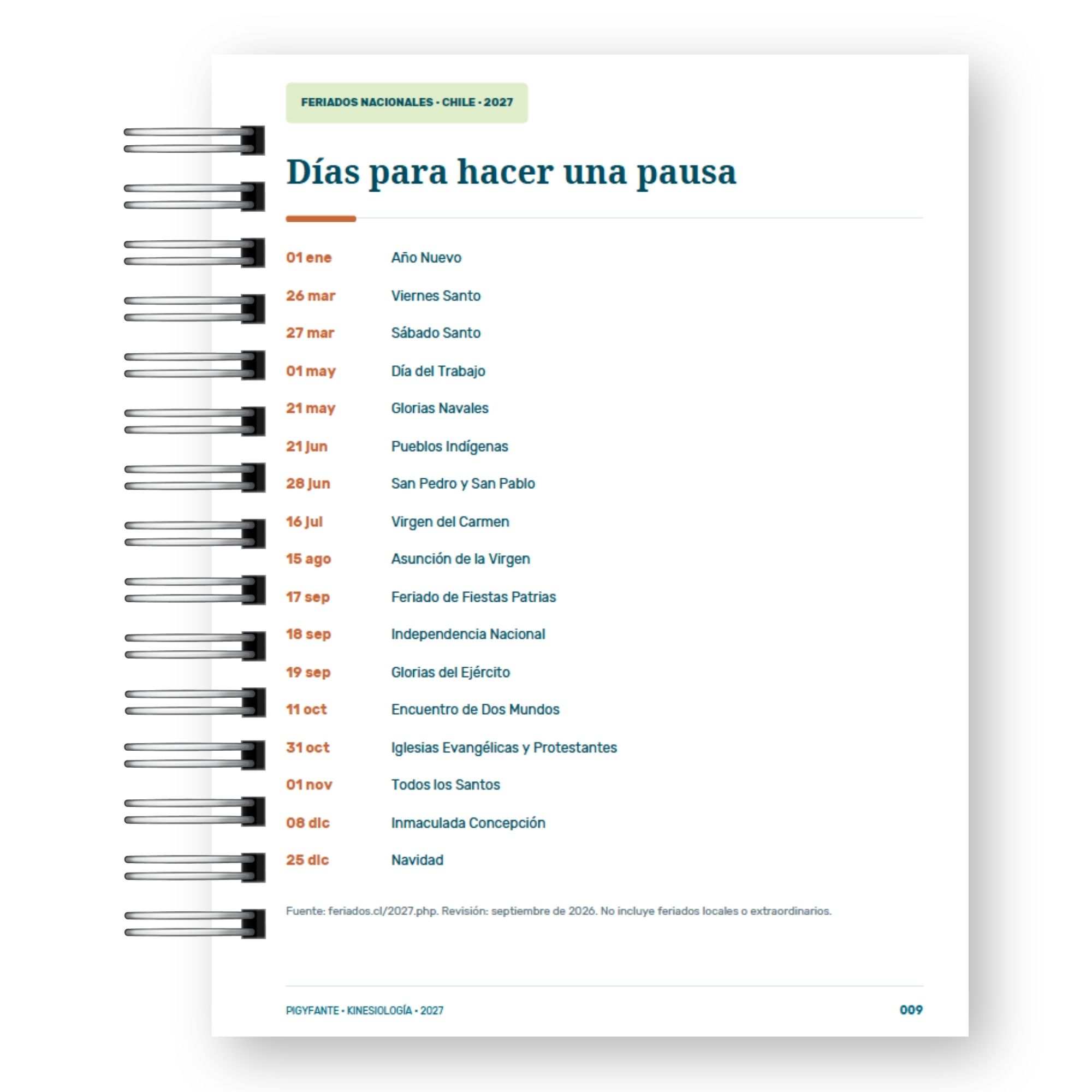 Agenda  Kinesiología 2027 – Edición Hombre  5