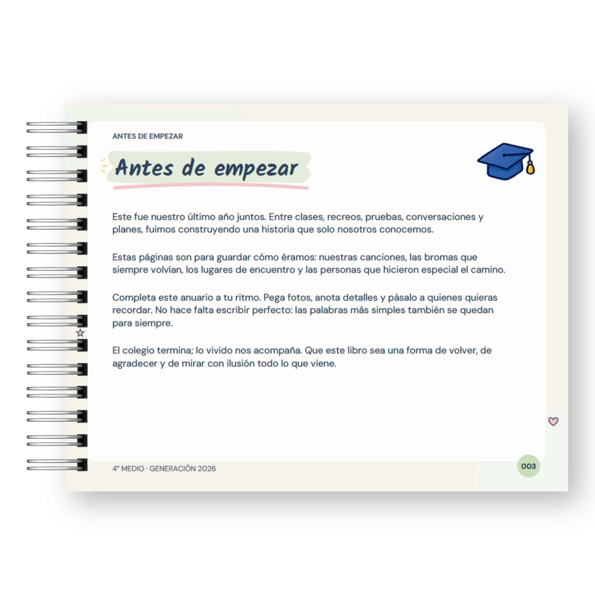 Anuario 4 Medio Generación 2026 – Edición Graduación  2