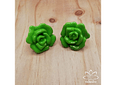 Aros Flor de loto XL verde