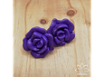 Aros flor de loto XL morado