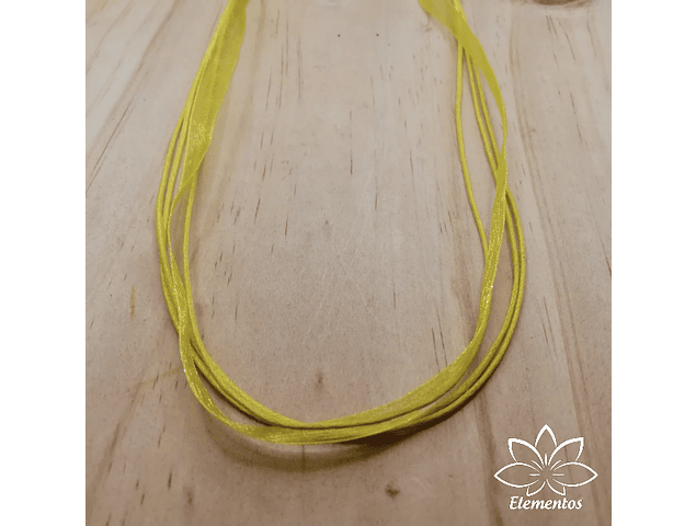 Cordón de Organza Amarillo